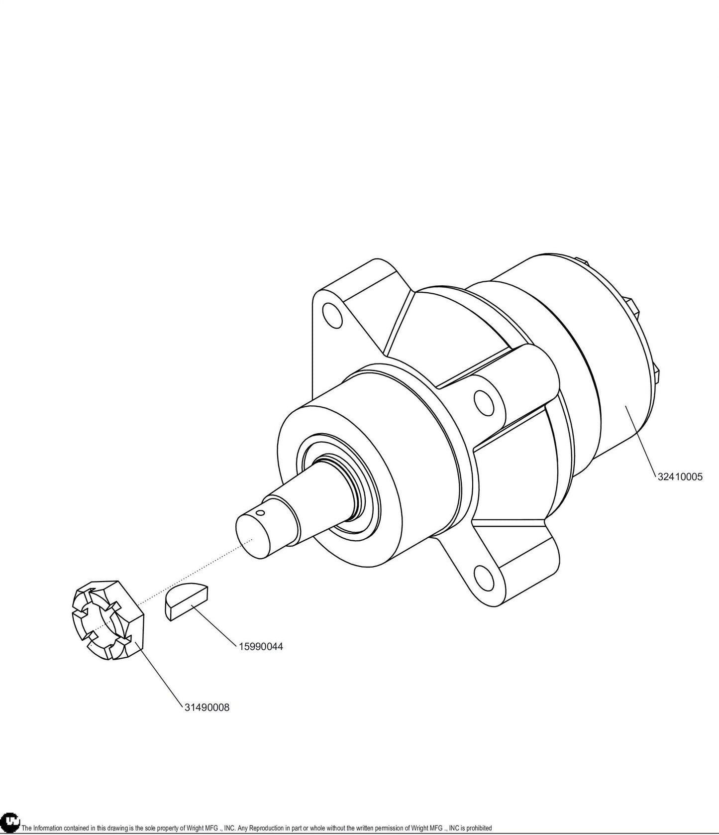 RH CW Sentar II Hydro Motor 32410005.