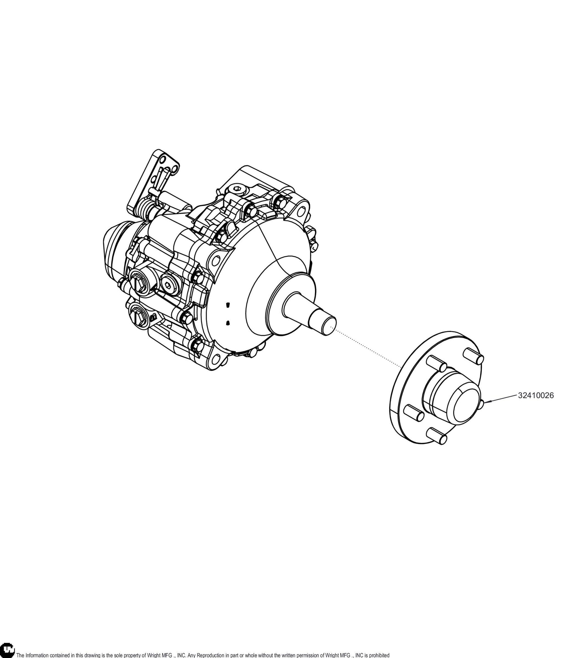 Left 15H HGM-15H-XXCG Hydro Motor 32410011.