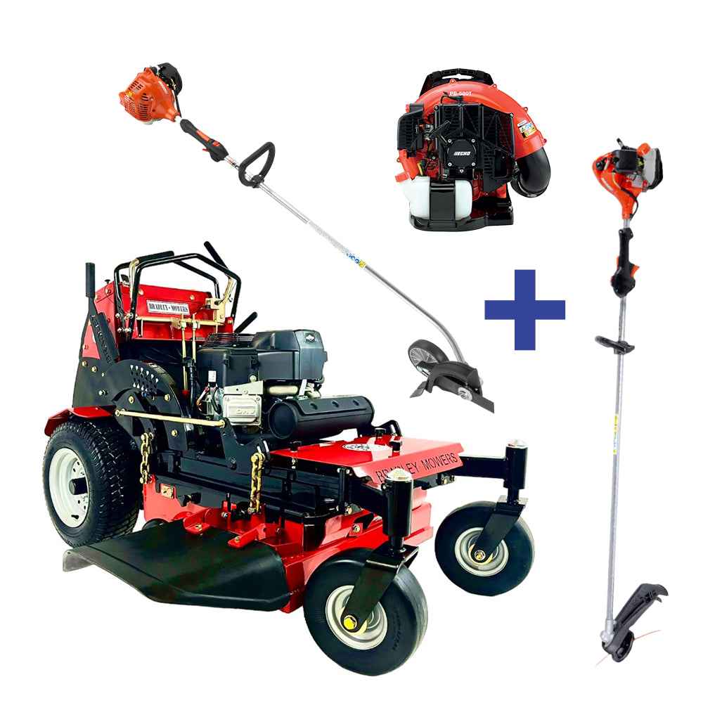 Bradley 32" Mower + SRM-2120 Trimmer + PB-580T Blower + PE-225 Edger Echo Bundle
