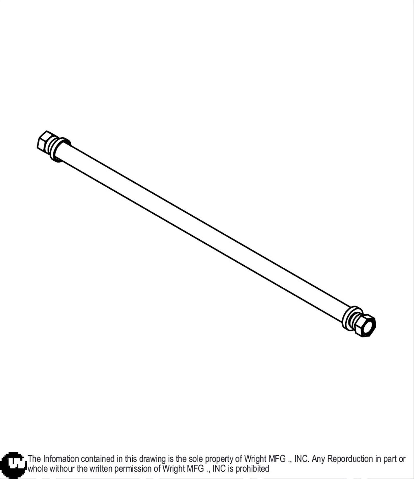 Low Pressure Hydro Hose (Sub When Gone) 33410075.