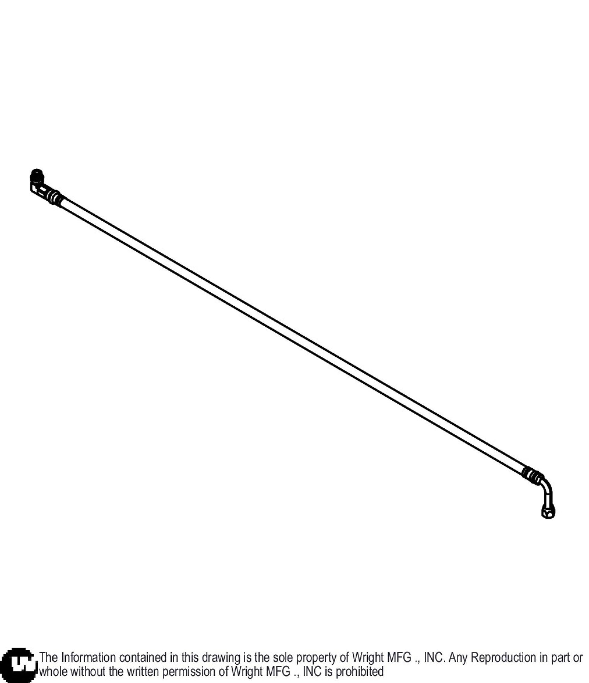 Left 55 In Hose Assembly 33410082.