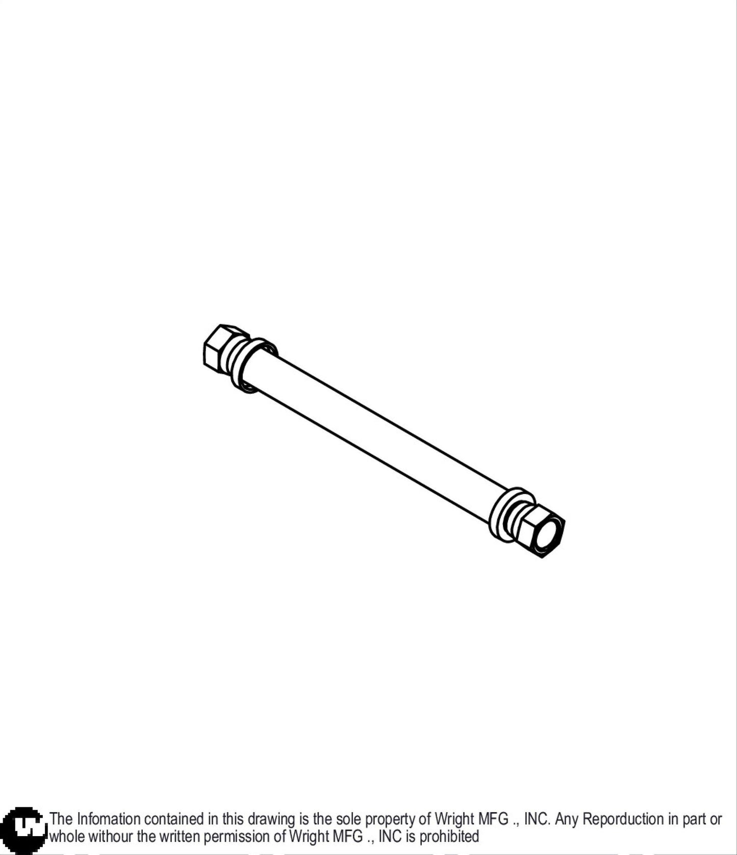 Low Pressure Hydro Hose, Filter-Right Pump, 6" 33410084.