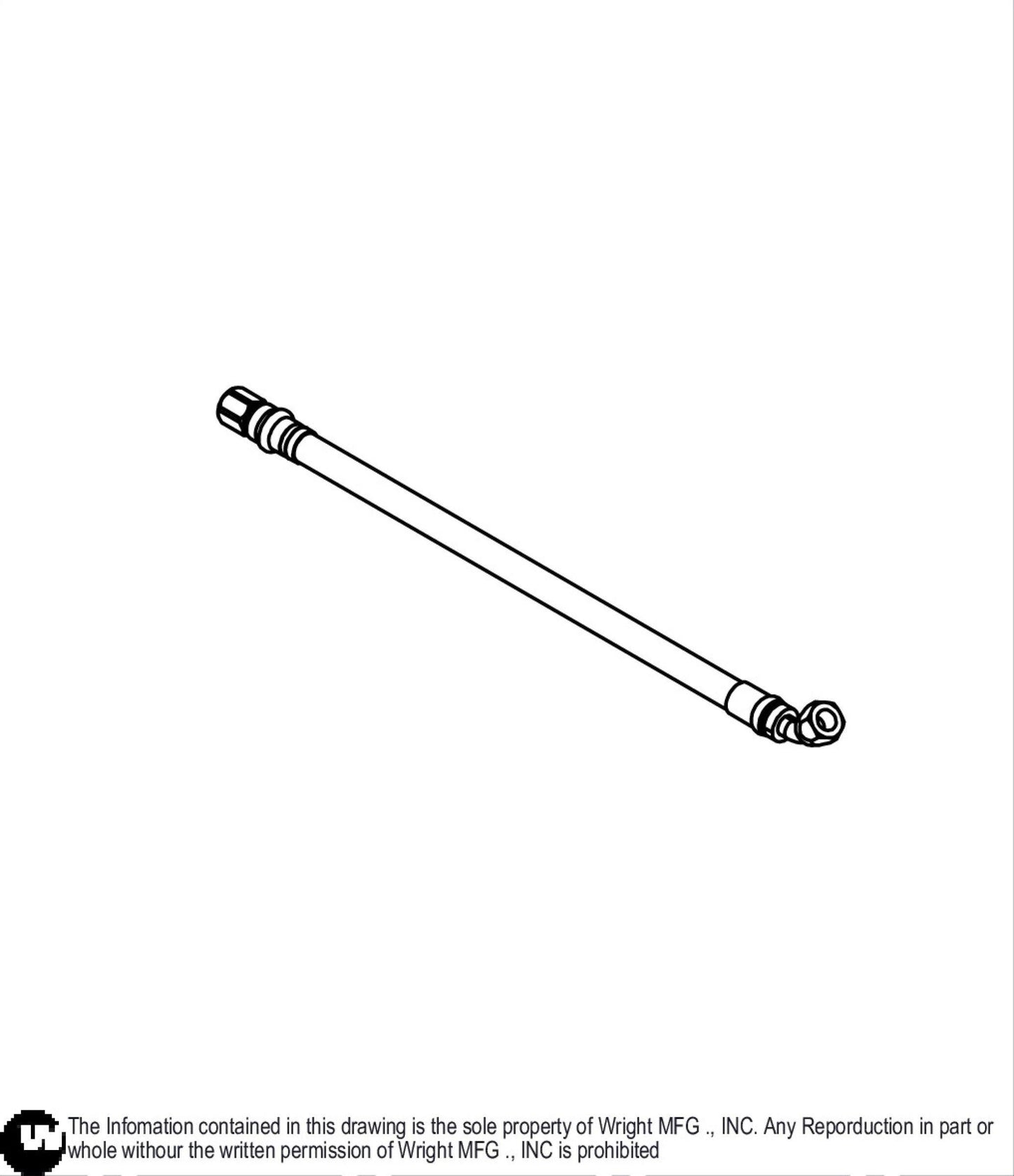 High Pressure Hydro Hose 16" 33410087.