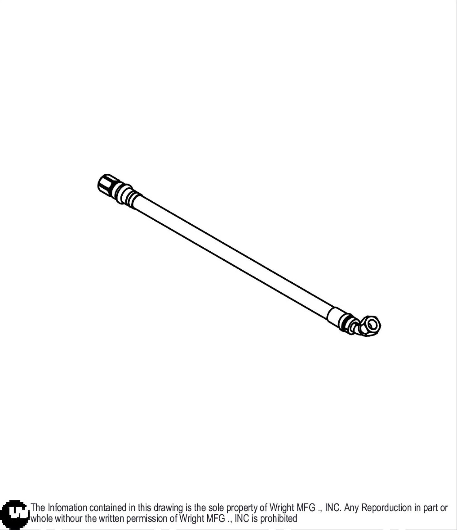 High Pressure Hydro Hose 16" 33410087.