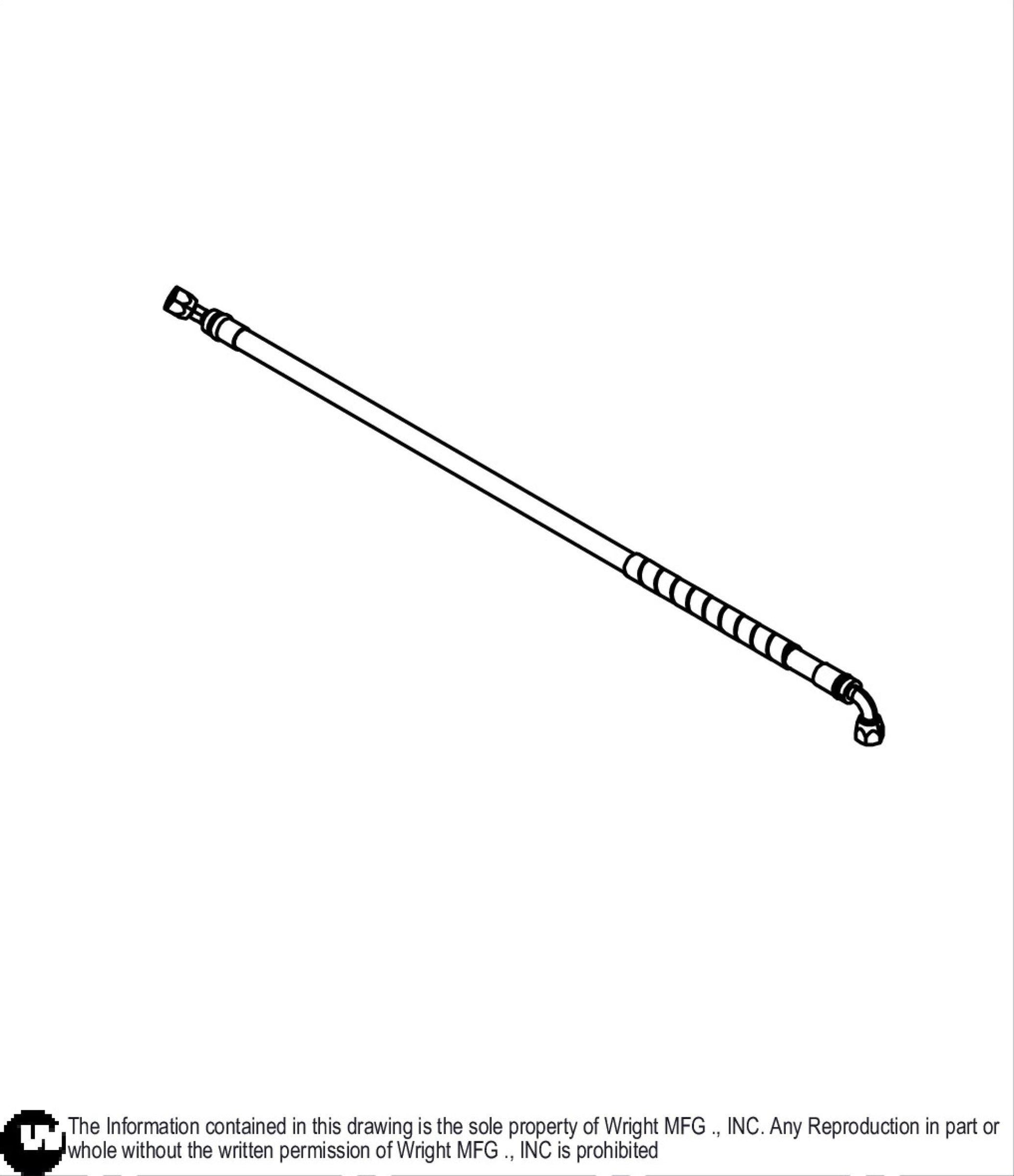Left WSTN 30 High Pressure Hydro Hose 33410102.