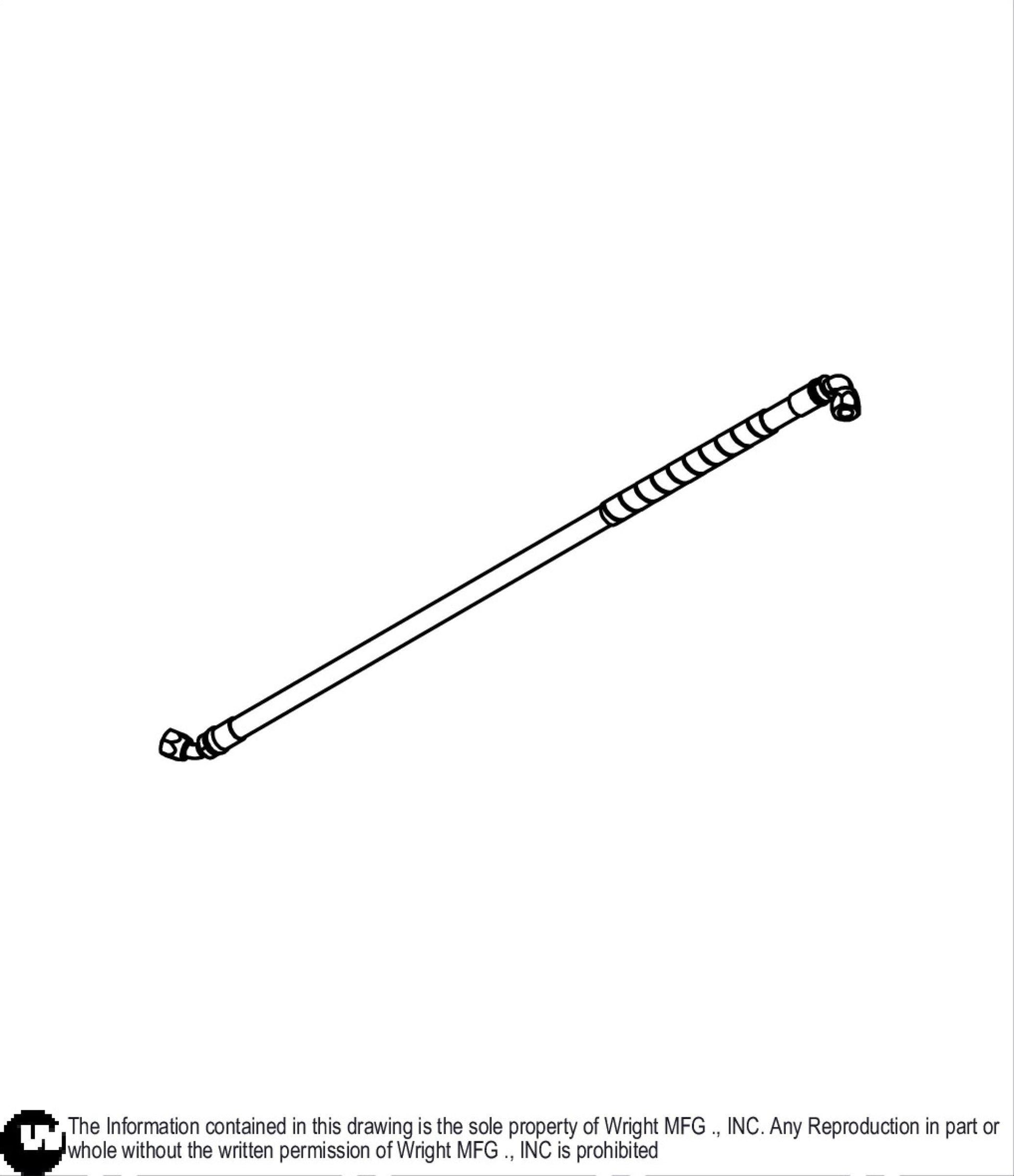 Left WSTN 29 High Pressure Hydro Hose 33410104.