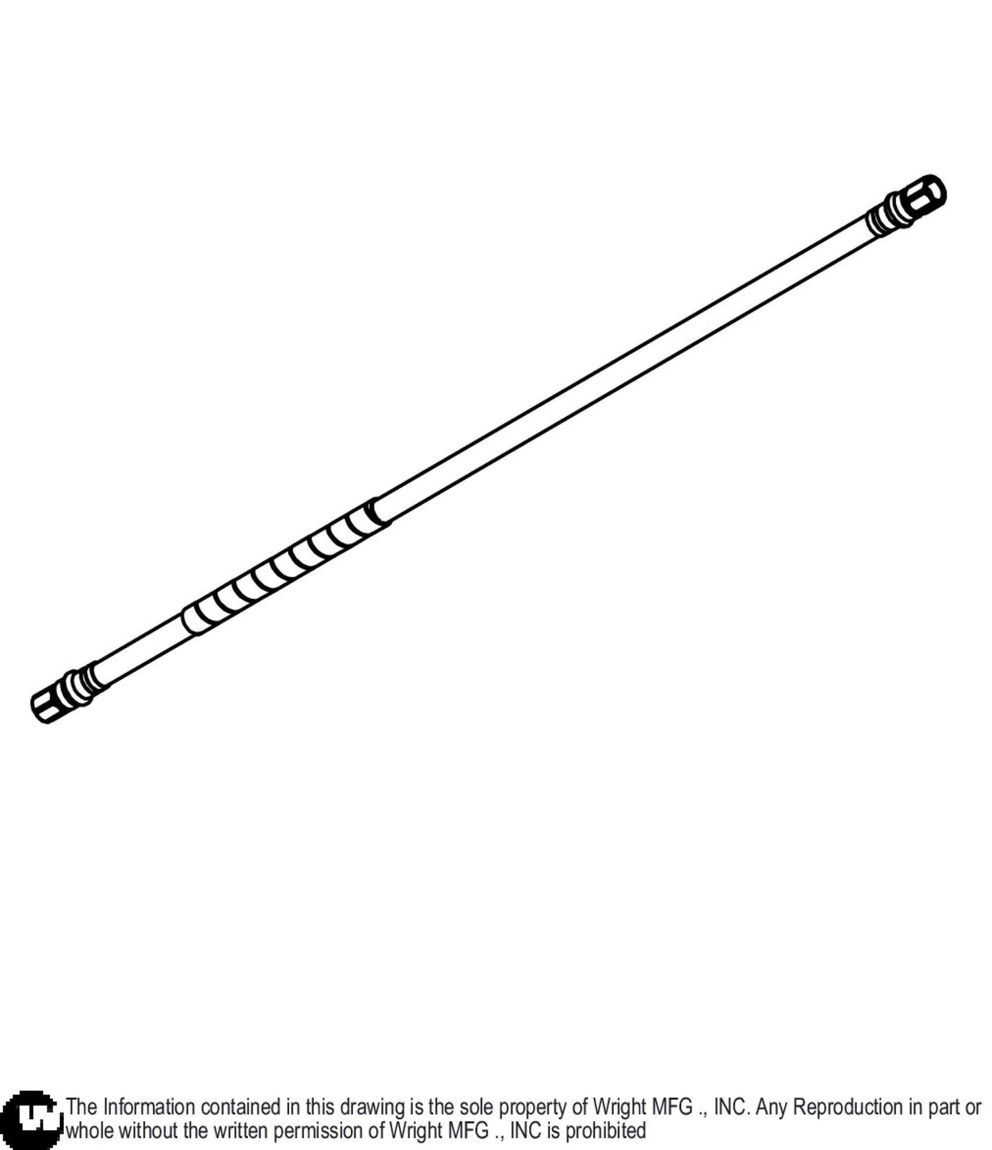 Right WSTX2 32 High Pressure Hose 33410124.