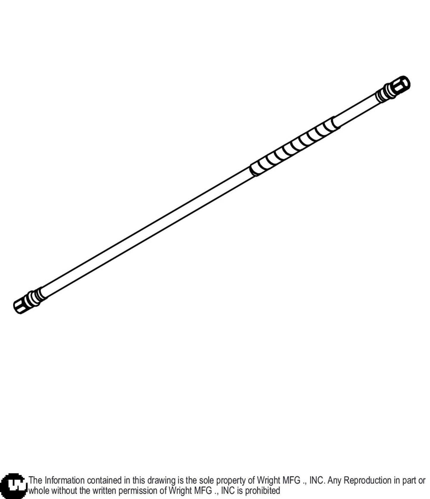 Left WSTX2 32 High Pressure Hose 33410126.