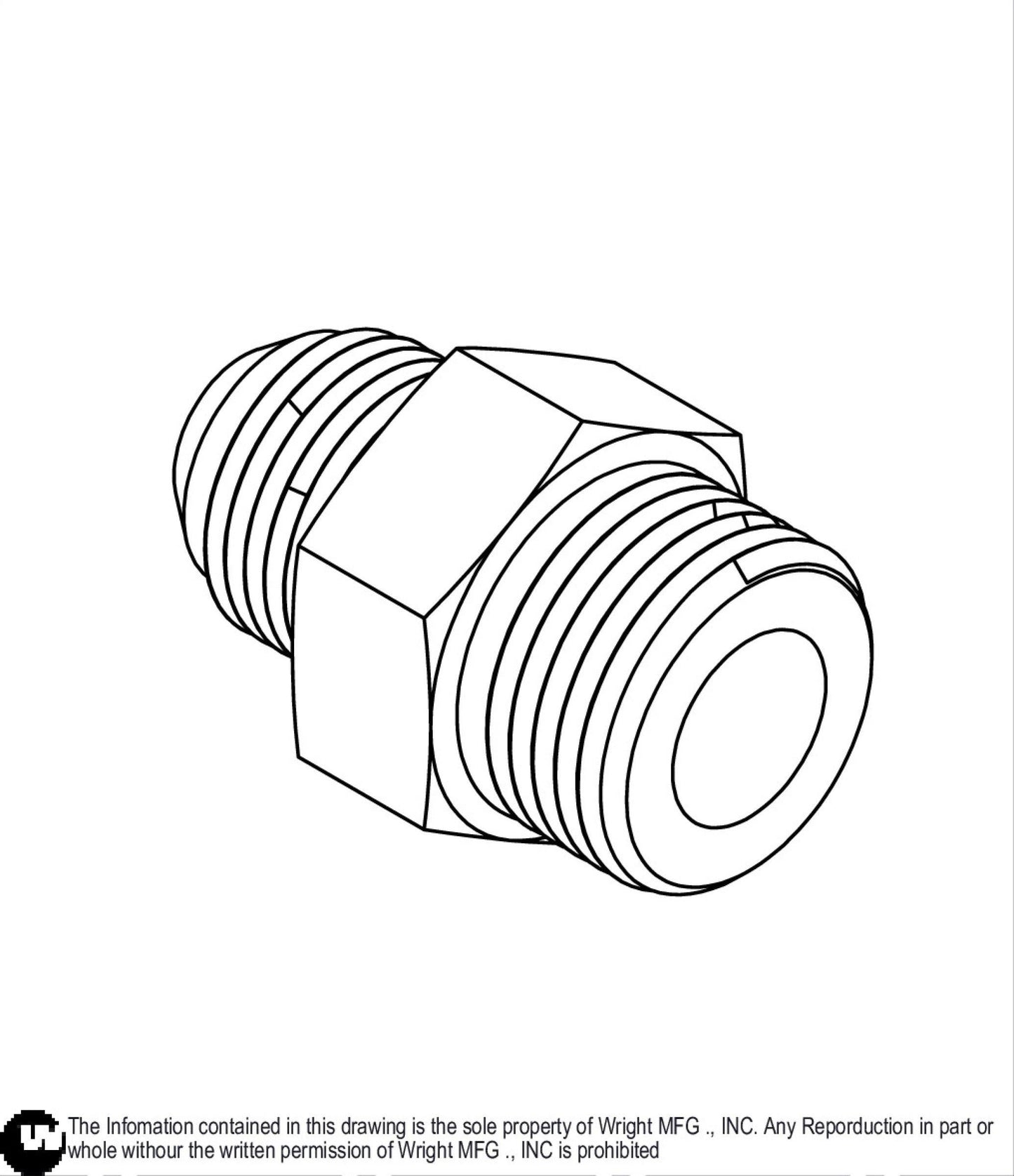 O-Ring Fitting 7/8-14 UNF X 1/2 JIC 35410027.