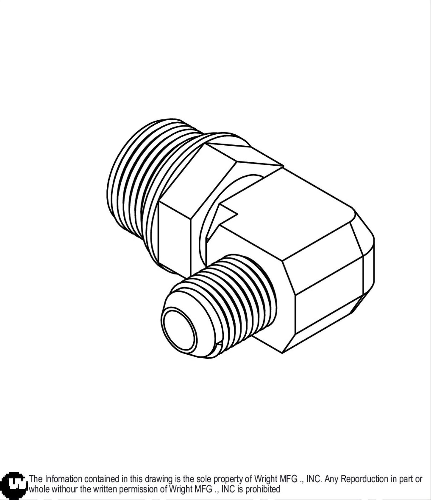 -8 O-Ring X -6 JIC Elbow 35410034.