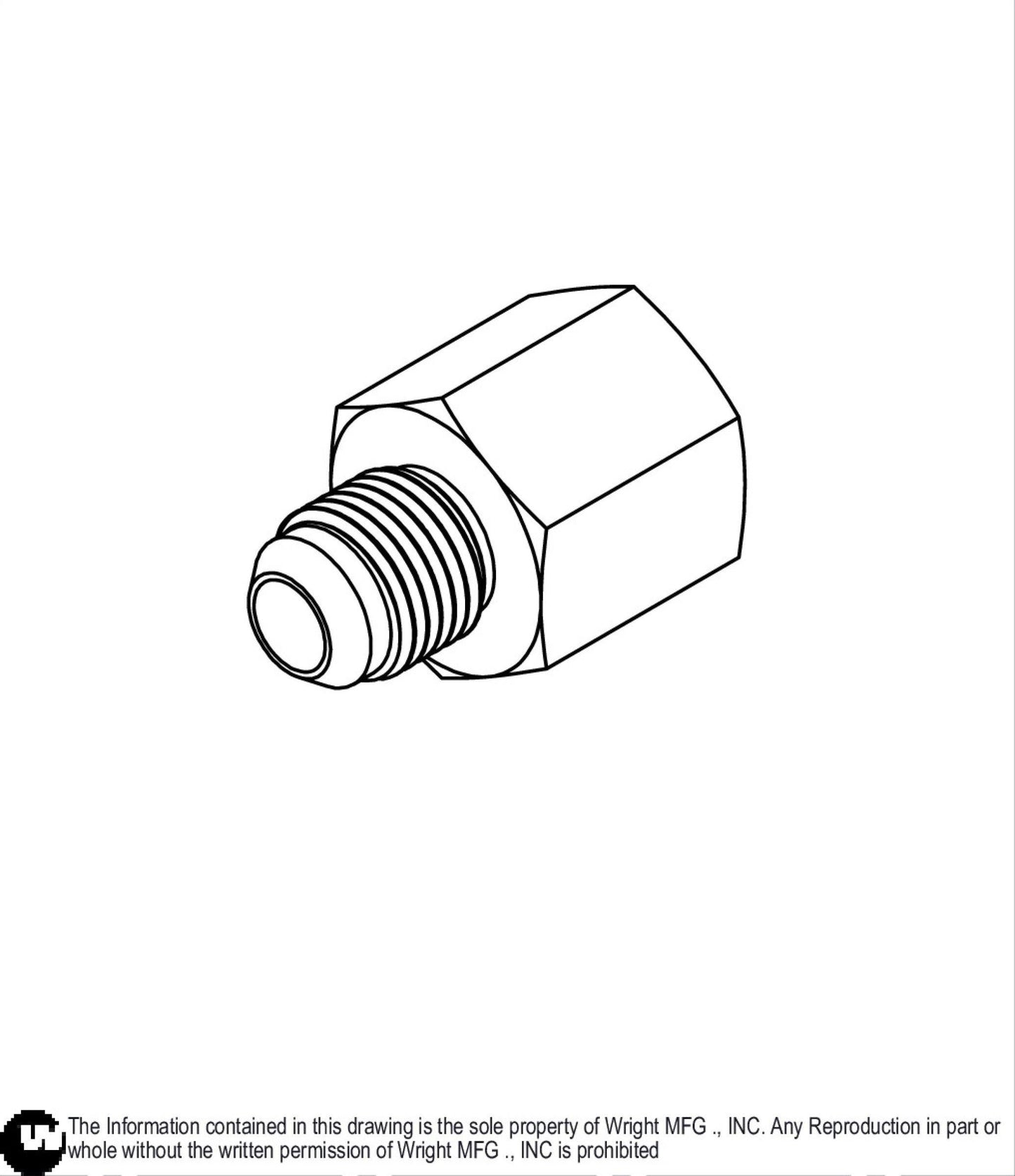 -6 MJIC x -6 FNPT, Straight Fitting 35410038.