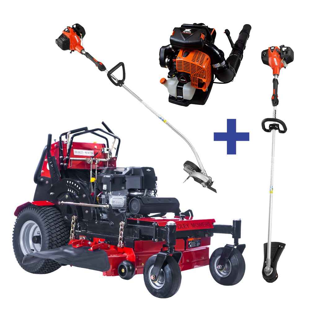 Bradley 36" Mower + SRM-2620 Trimmer + PB-9010T Blower + PE-2620 Edger Echo Bundle