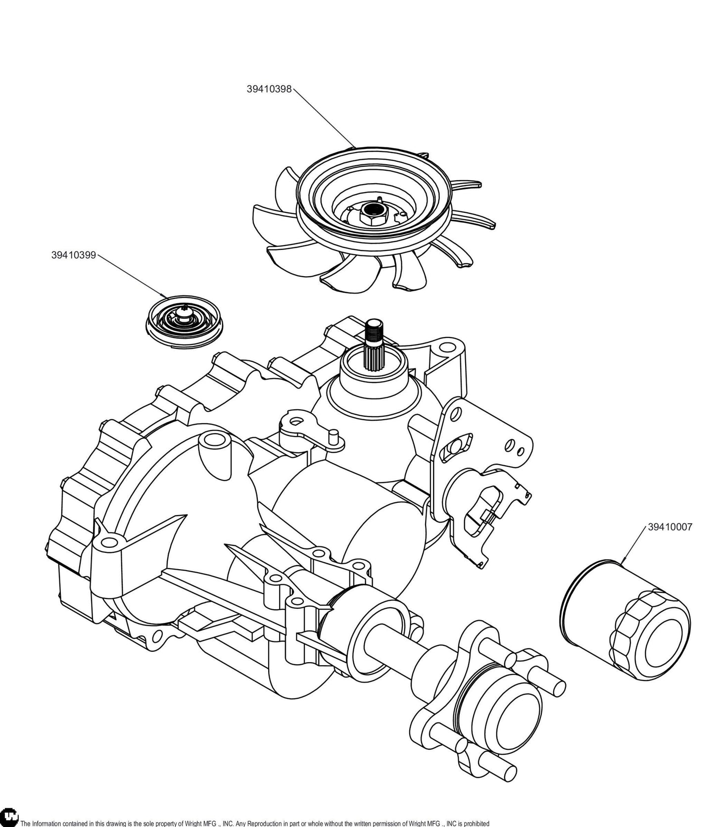 Right ZT-3100 Transmission, ZK-GGBB-3L7C-1PLX 39410392.