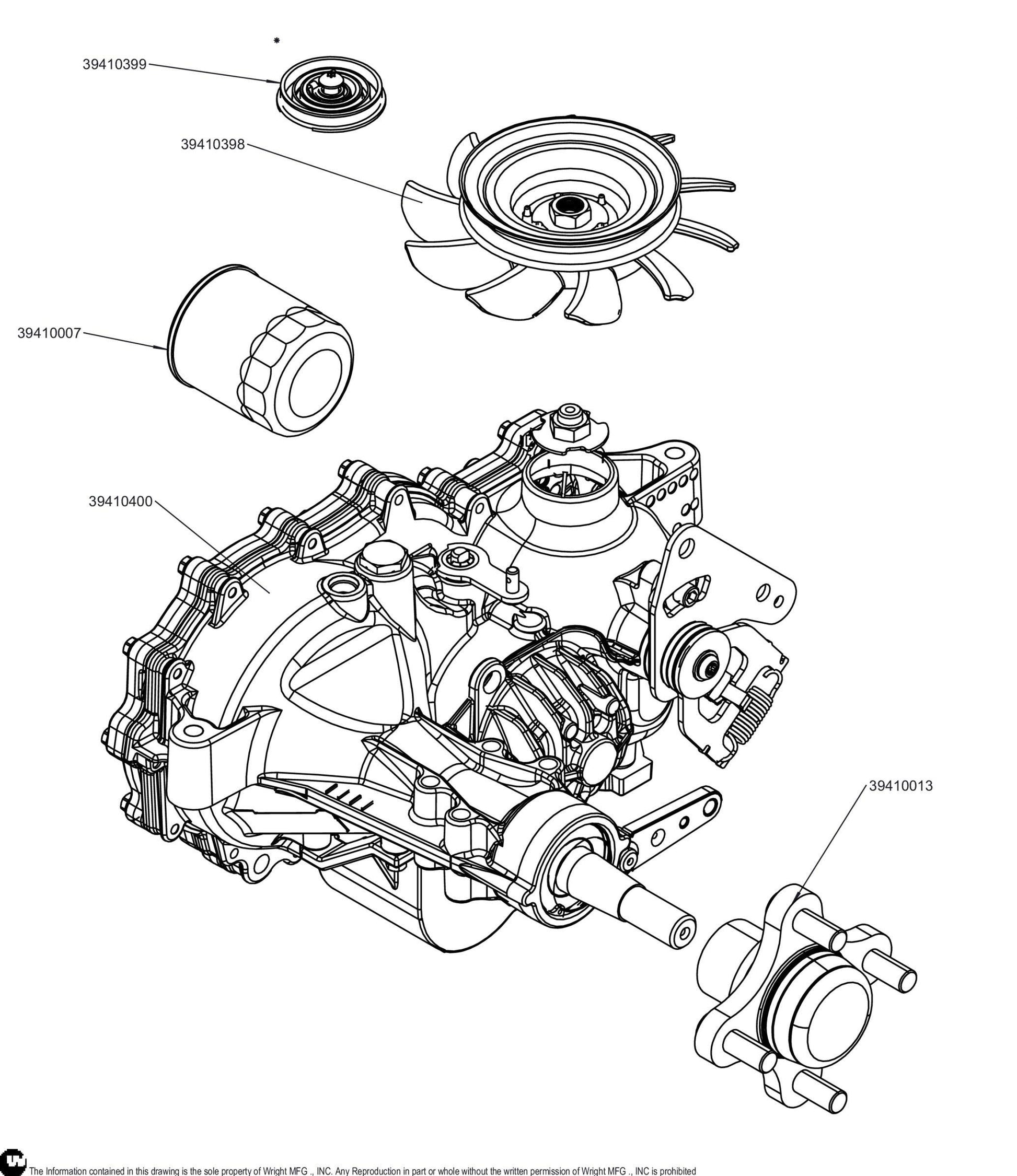 Right ZT-3100 Transmission, ZL-GCEE-SNDB-2PXX 39410400.