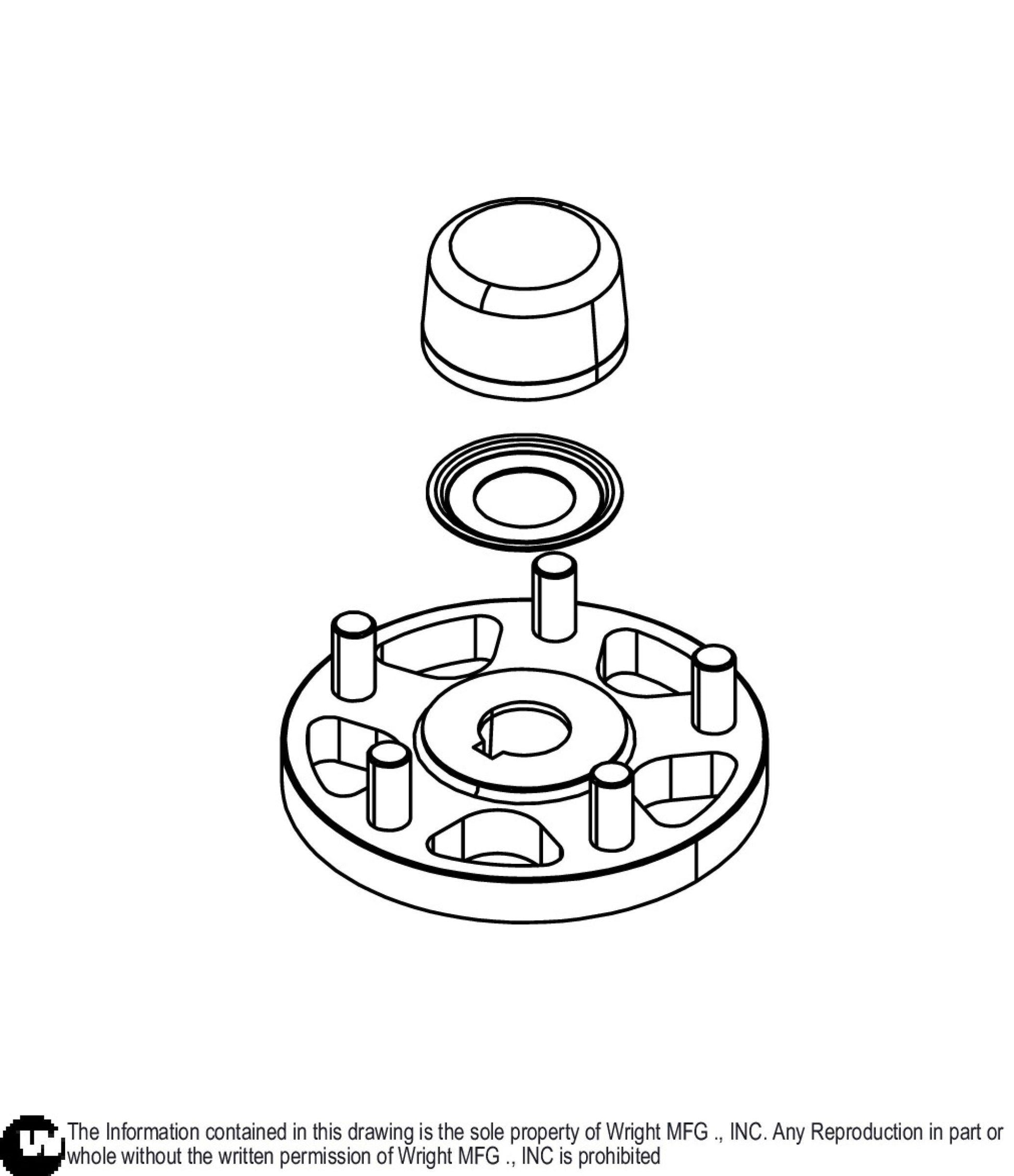 5 Bolt Hub Kit HG# 72473 39410409.