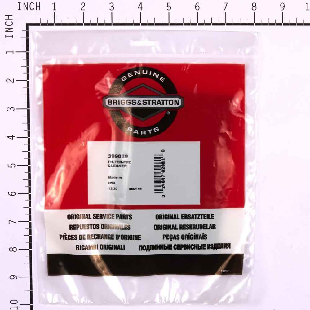 Briggs & Stratton Filter-Pre Cleaner 399039
