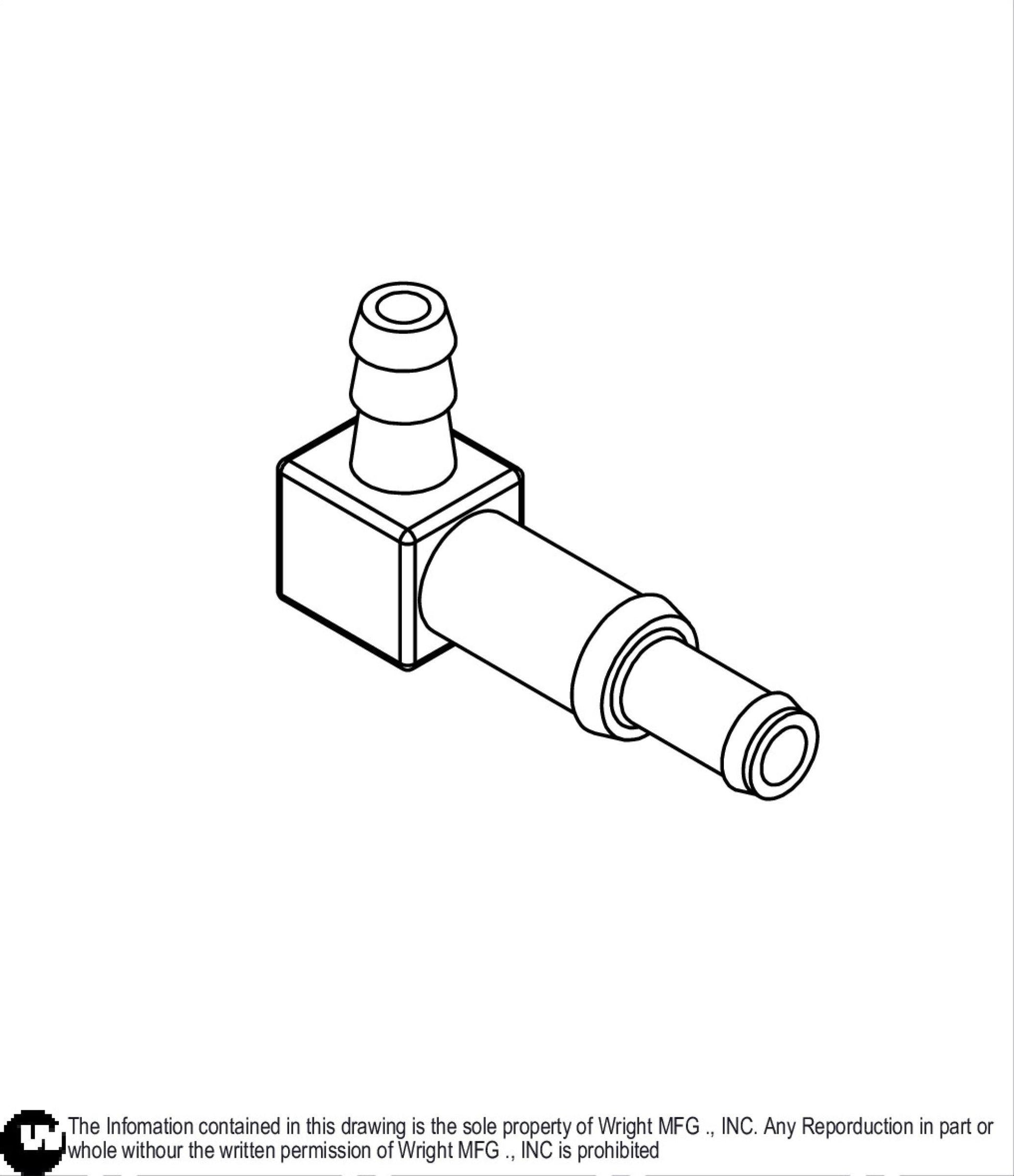 90 Degree Fuel Fitting 41410007.