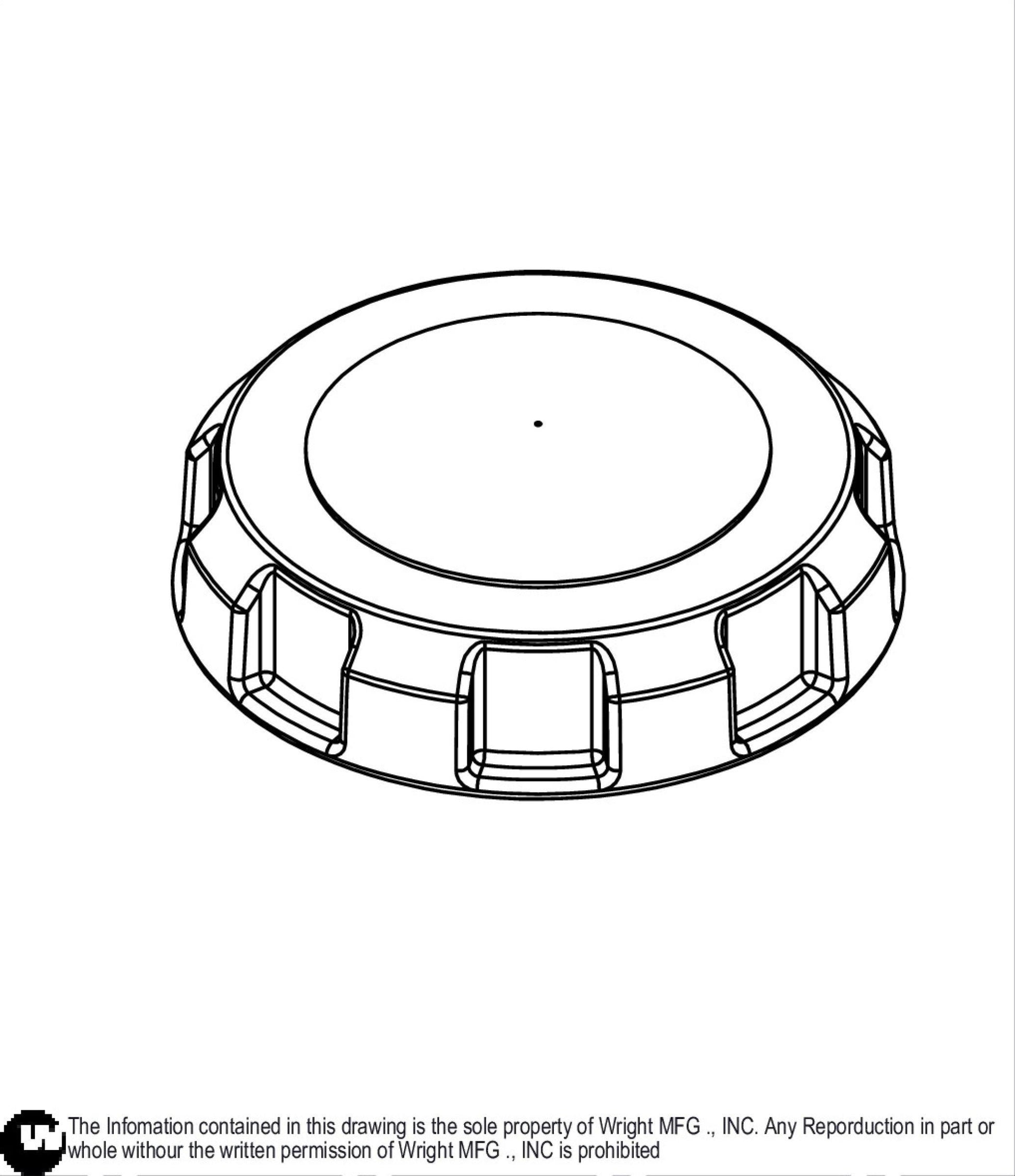 3" Opening Fuel Tank Cap 41410012.