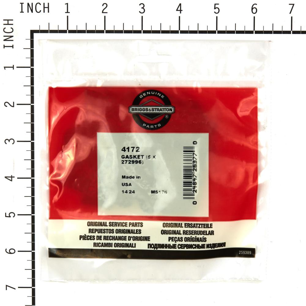 Briggs & Stratton Gasket (5 X 272996) 4172