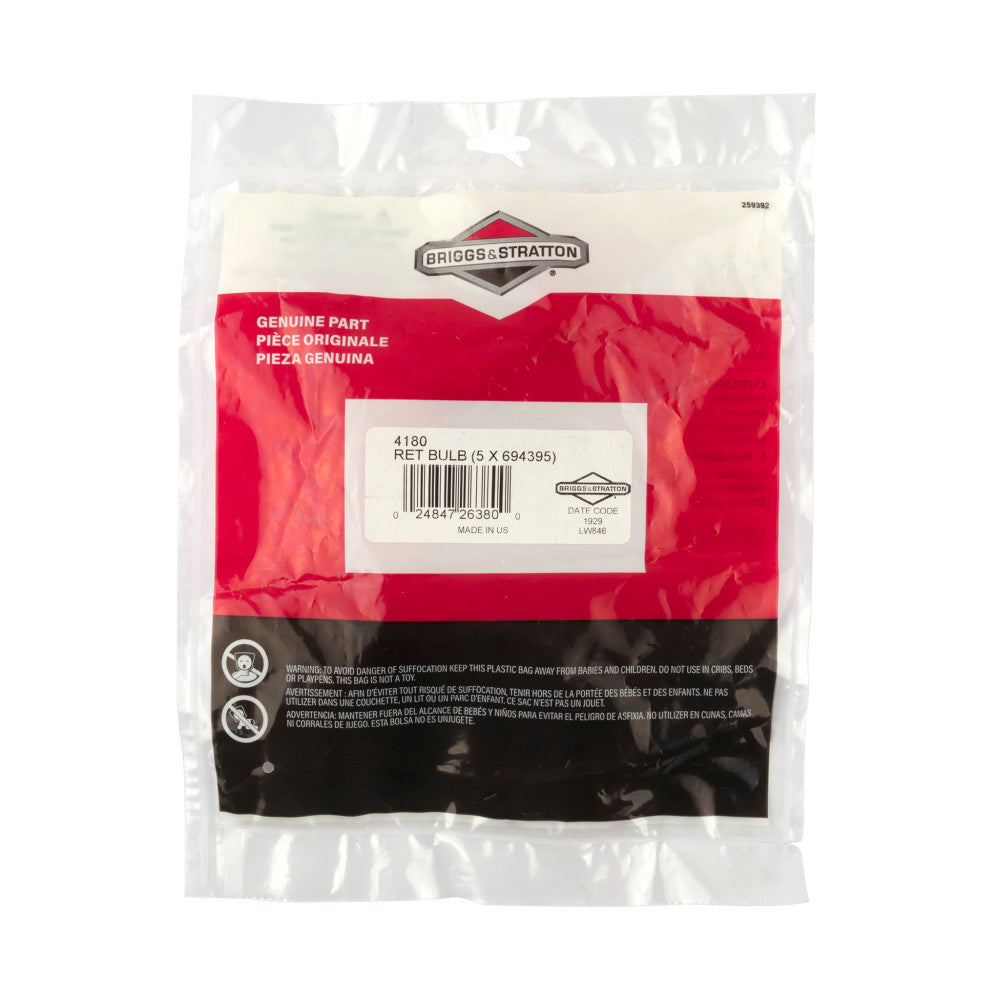 Briggs & Stratton Ret Bulb (5 X 694395) 4180