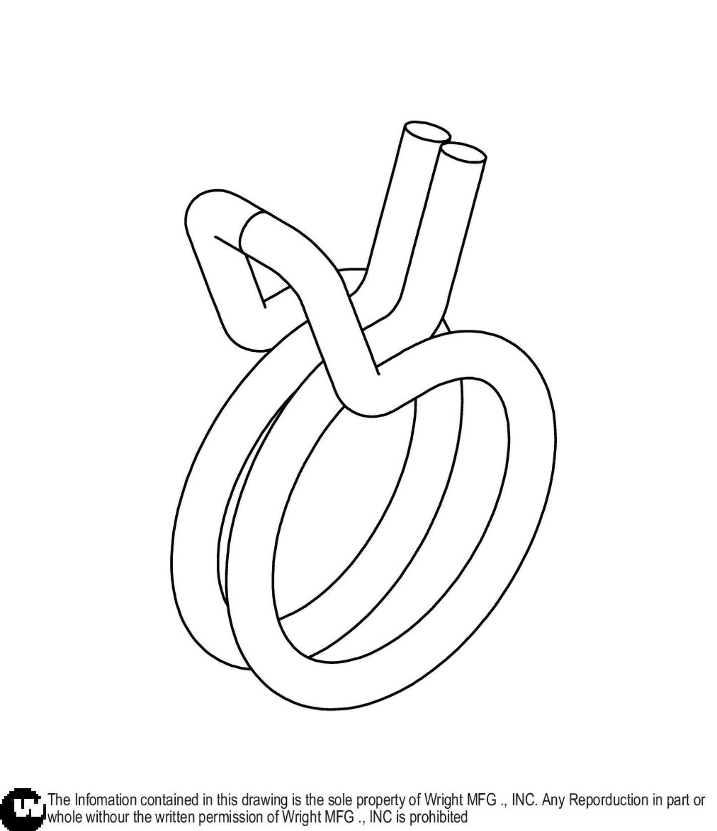Hose Clamp, 1/4 43410001.
