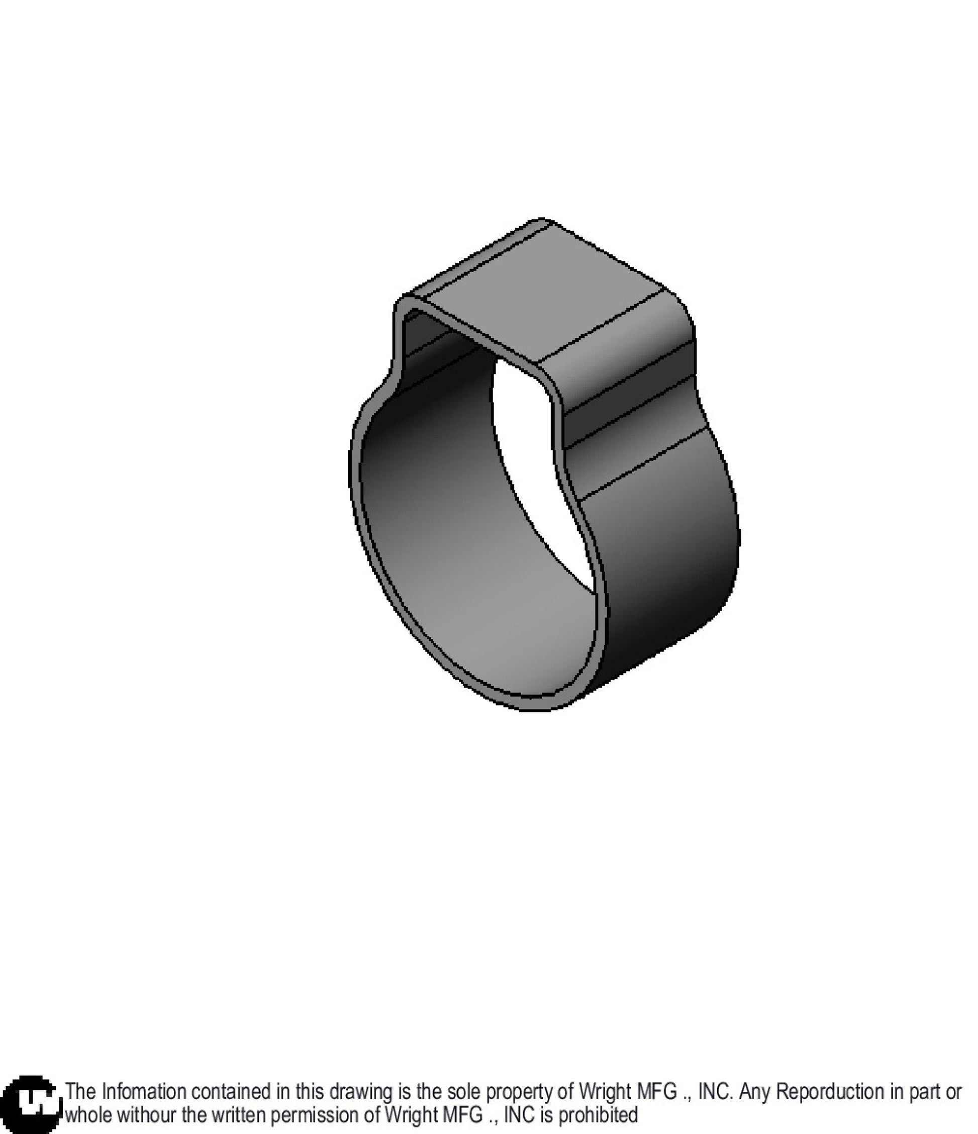 1/4" Hose Ear Clamp 43410003.