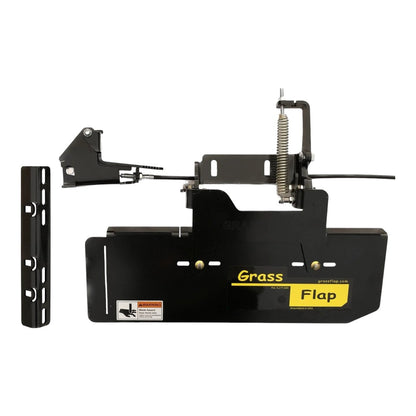GrassFlap Direct Bolt for John Deere zero turn mowers with the 7-iron deck and 600 series stand-on mowers with Steel Blocker Plate and SE pedal 44JM70-5-A2