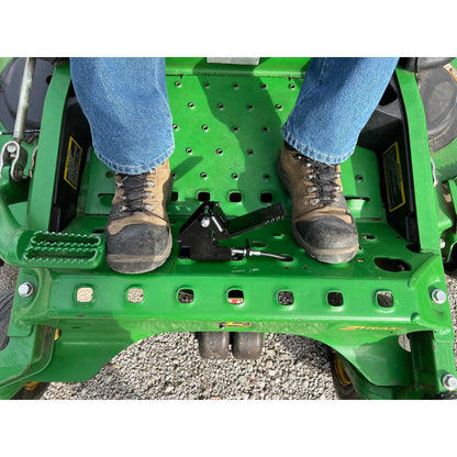 GrassFlap Direct Bolt for John Deere zero turn mowers with the 7-iron deck and 600 series stand-on mowers with Steel Blocker Plate and SE pedal 44JM70-5-A2