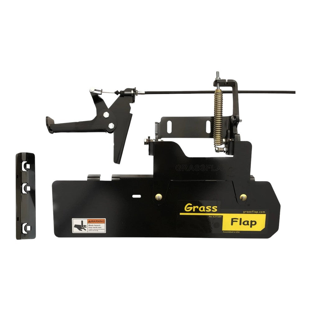 GrassFlap Direct Bolt for Wright Mowers with Steel Blocker Plate and RE pedal - 2019 or older 44WM70-6-A37
