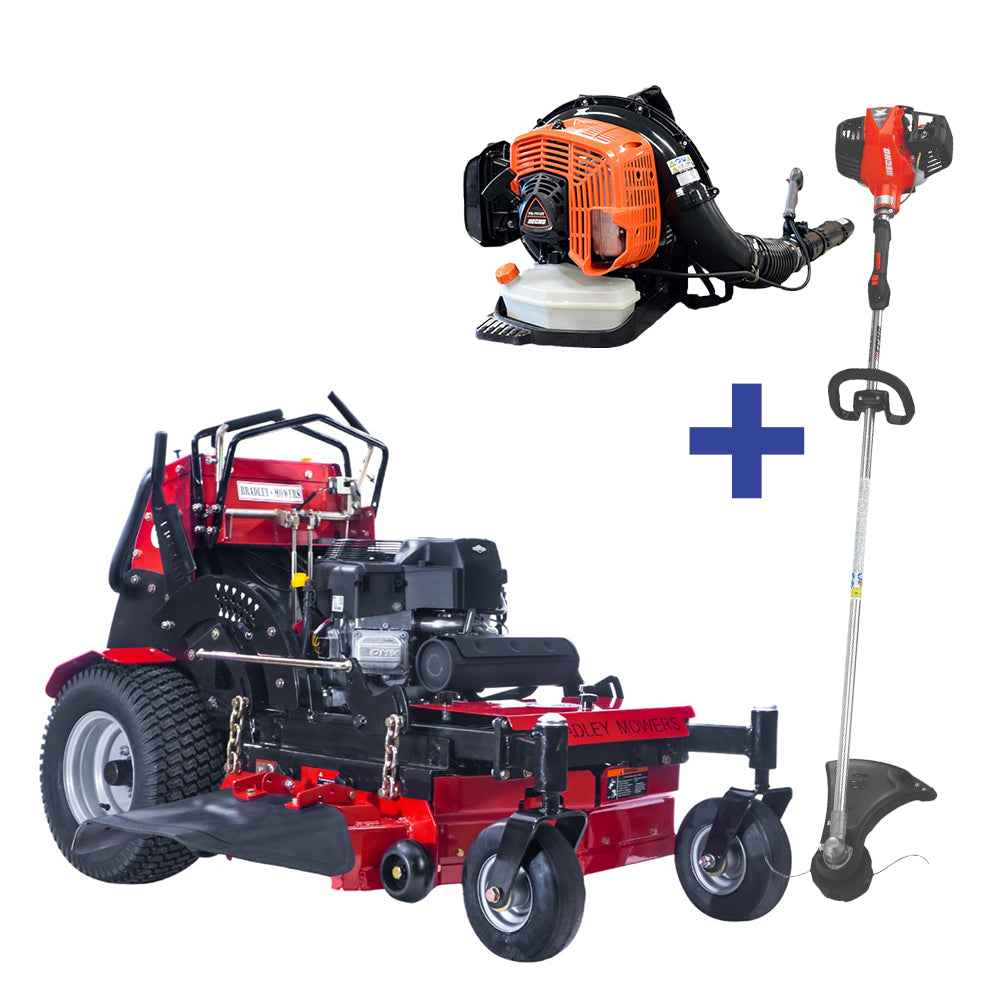 Bradley 48" 25HP Mower + SRM-3020 Trimmer + PB-7910T Blower Echo Bundle