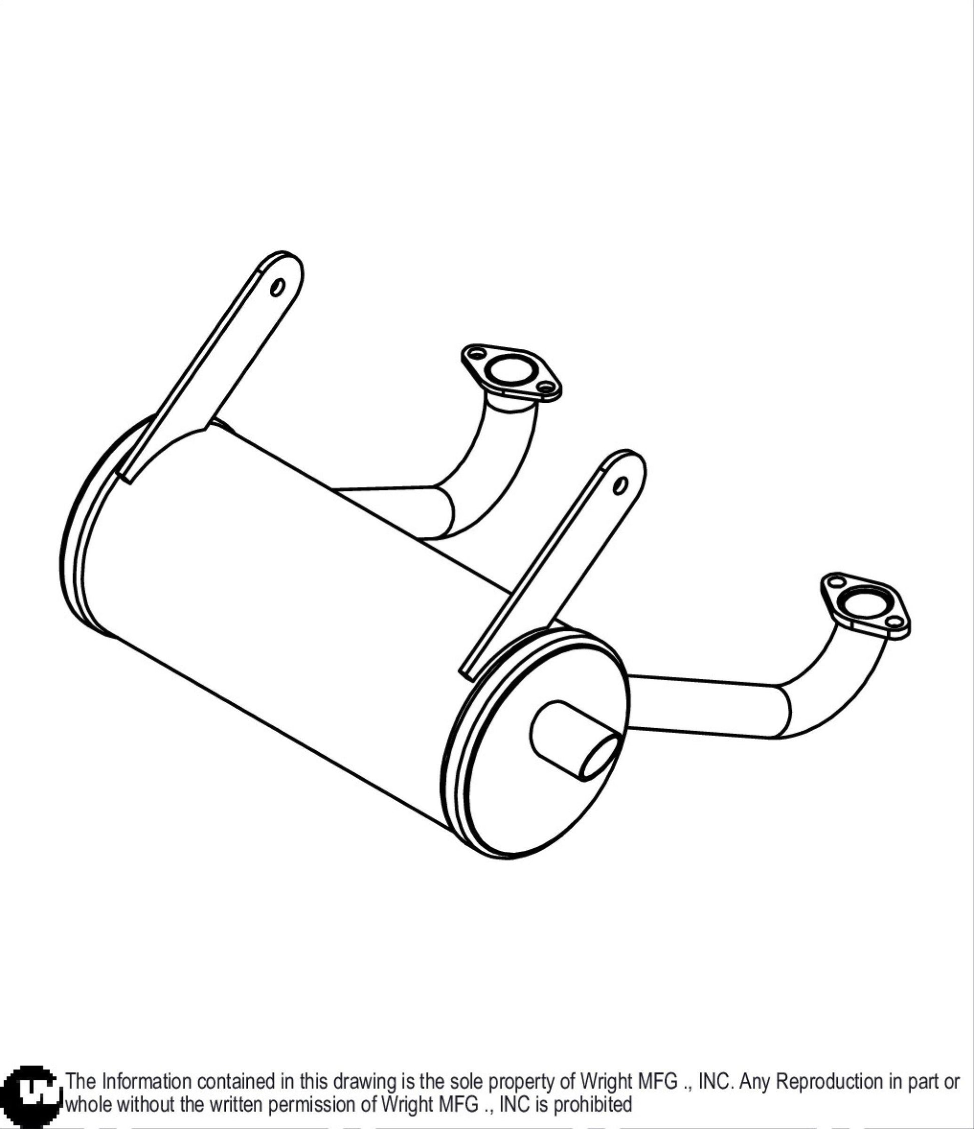 Special Kawasaki Only Muffler For Sentar 51410011.