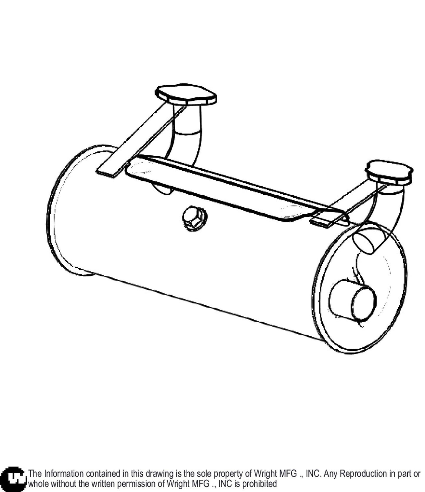 810cc Low Mount Muffler 51410089.