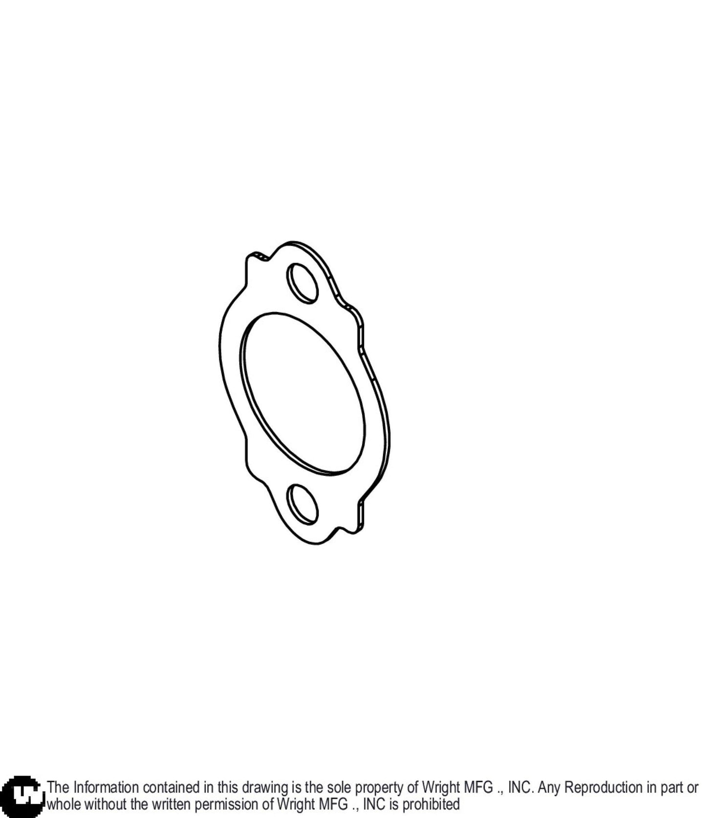 Muffler Gasket 993CC B&S #807208 51410093.