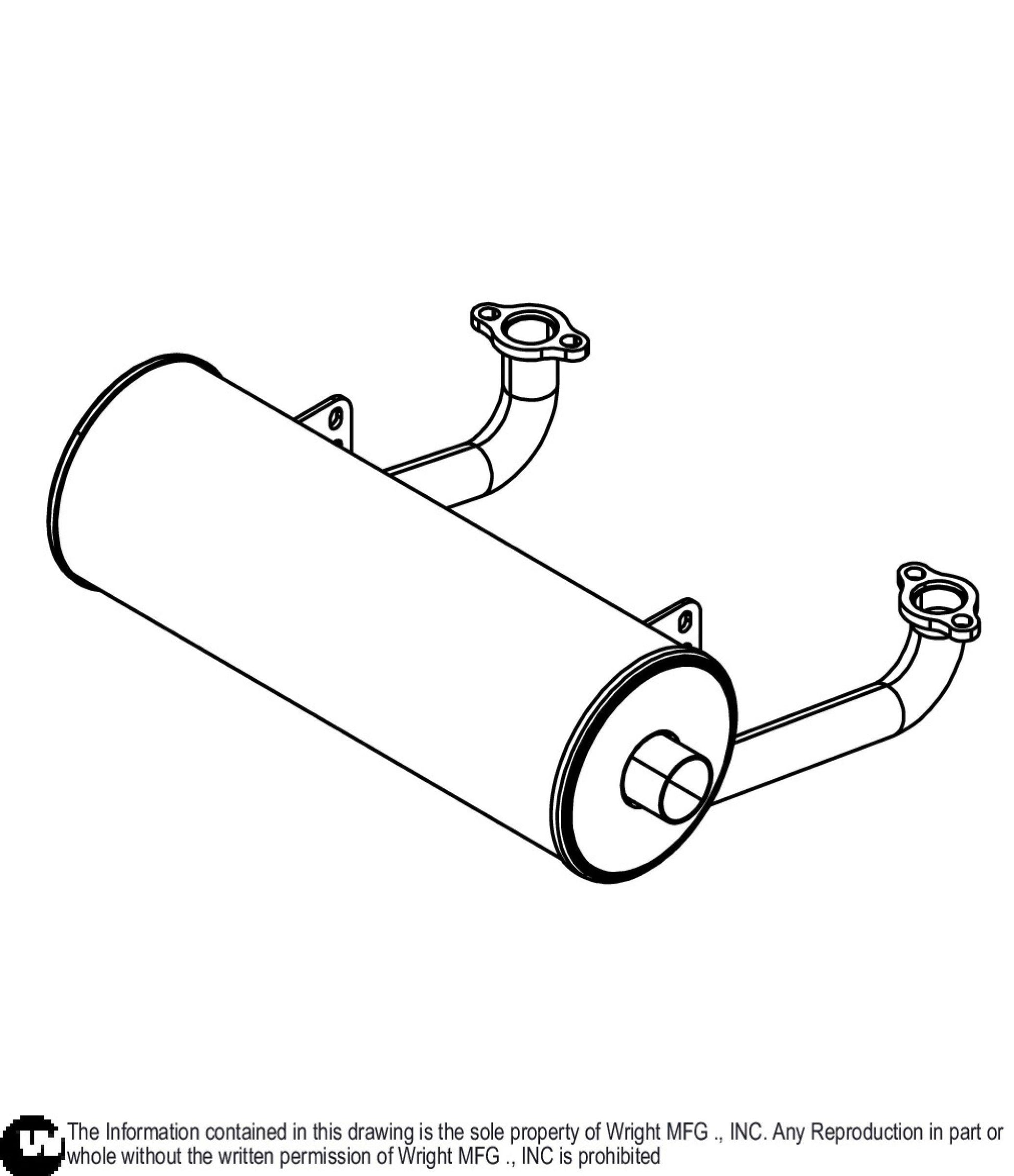 B&S CXI WSB 48/52 Muffler 51410114.