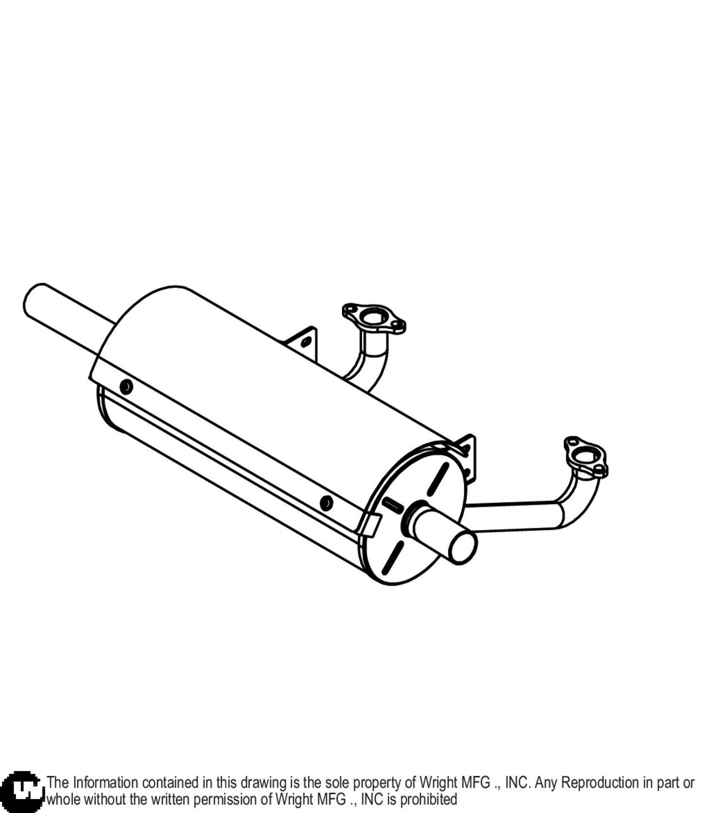 FX820 High Mount Muffler 51410115.