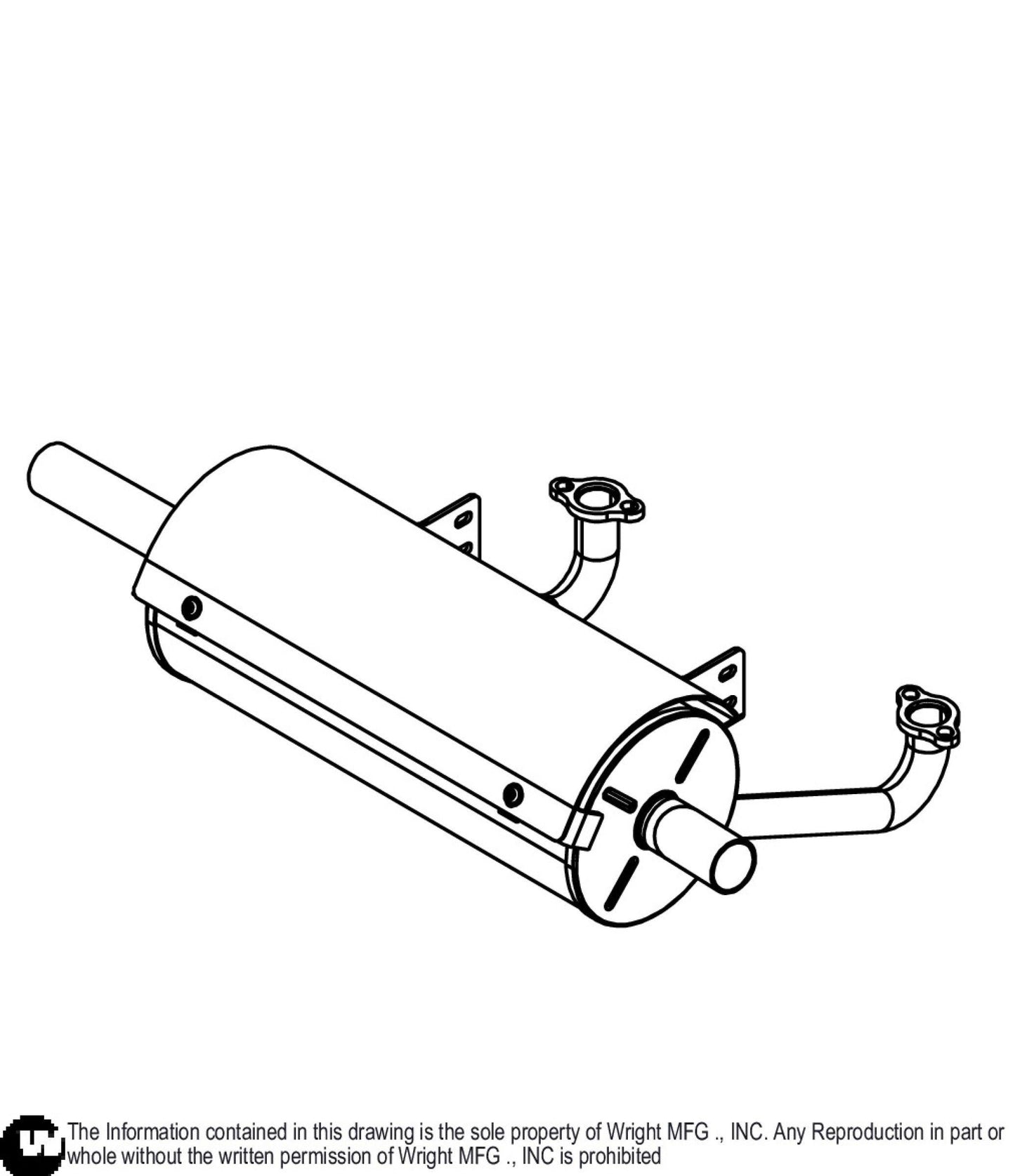 Kaw 850 High Mount Muffler 51410117.
