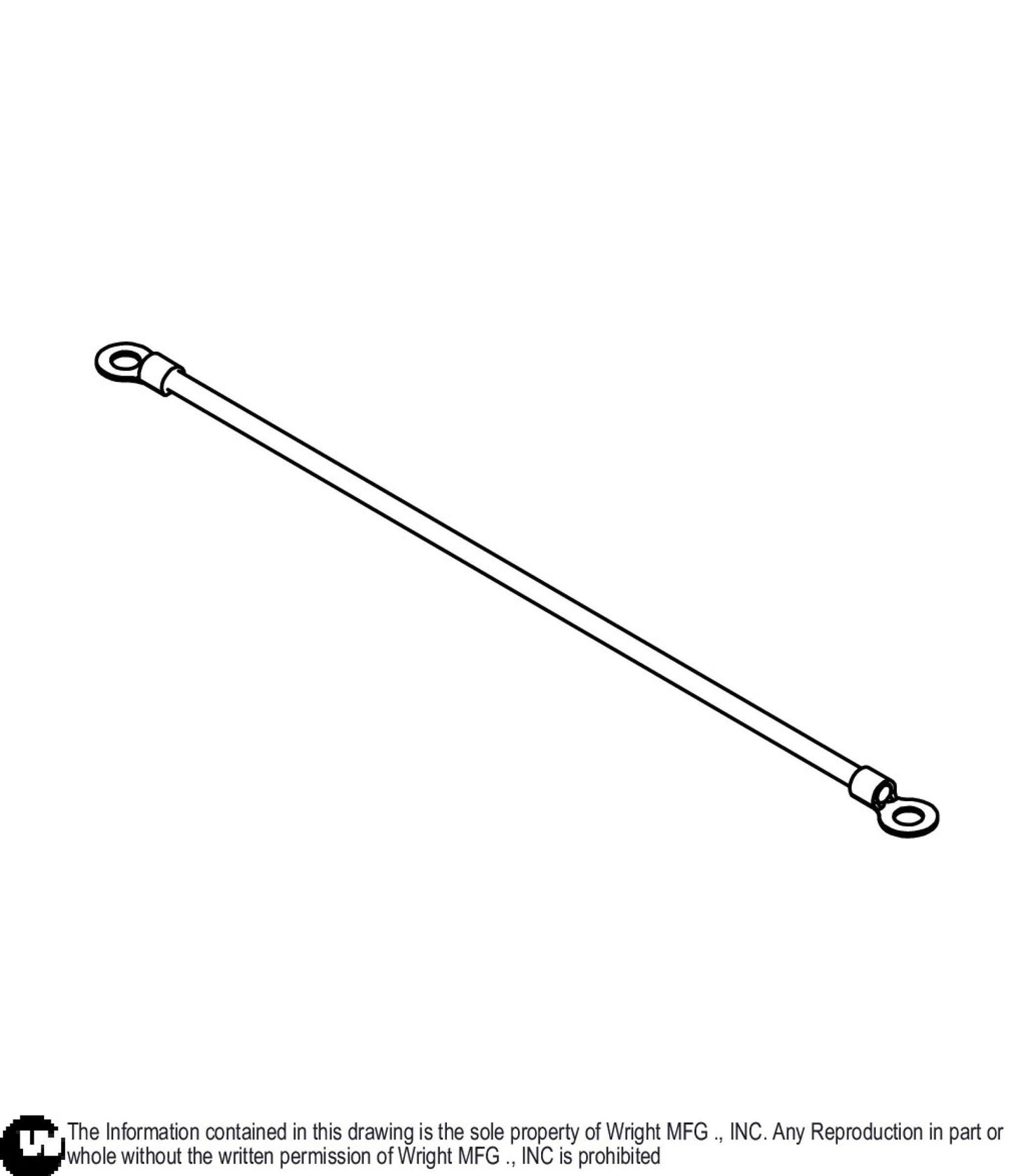 13.0", 18GA AWG Red Wire Assembly 53490045.
