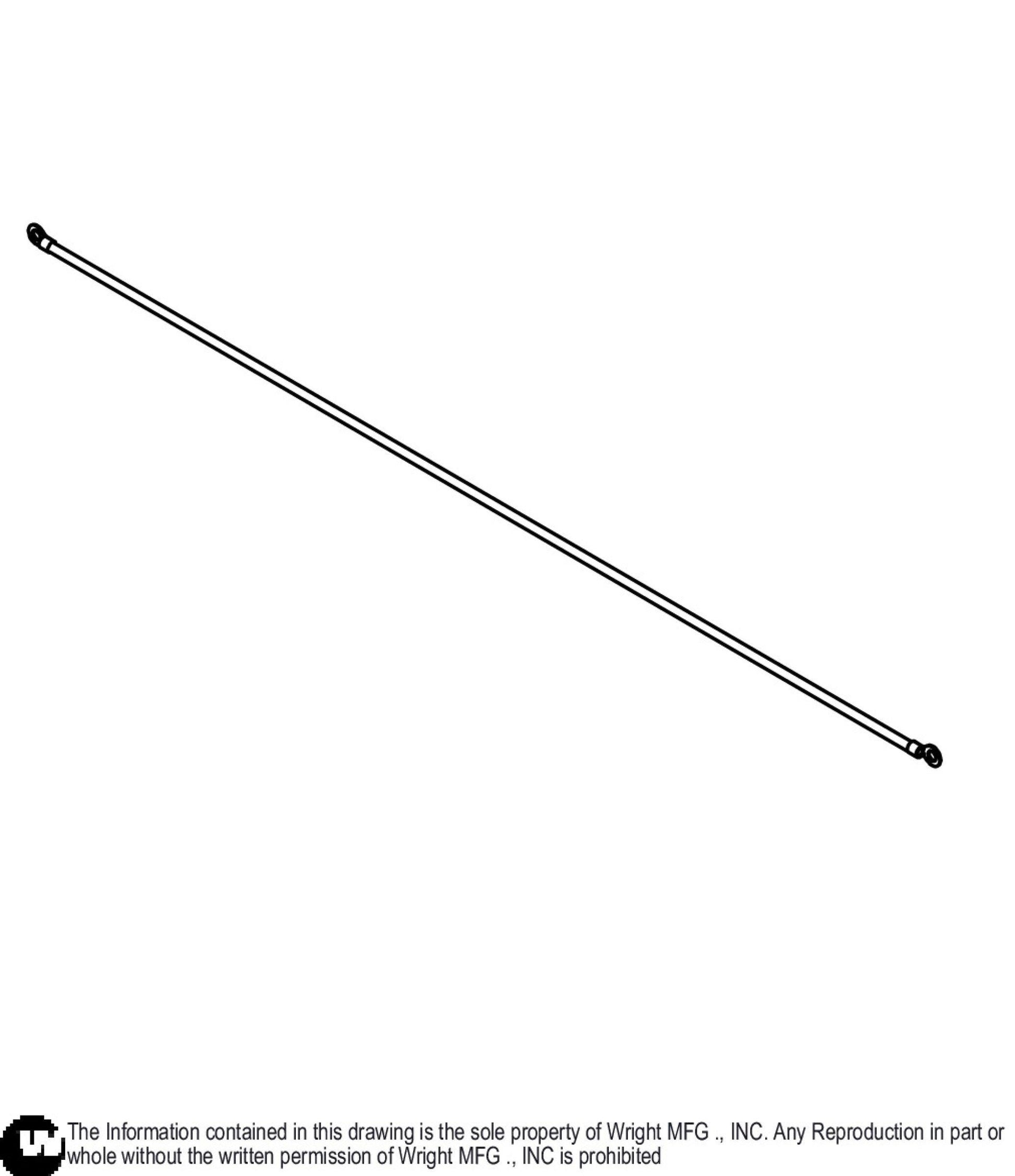 Black WSZK Battery Cable 38in 53490061.