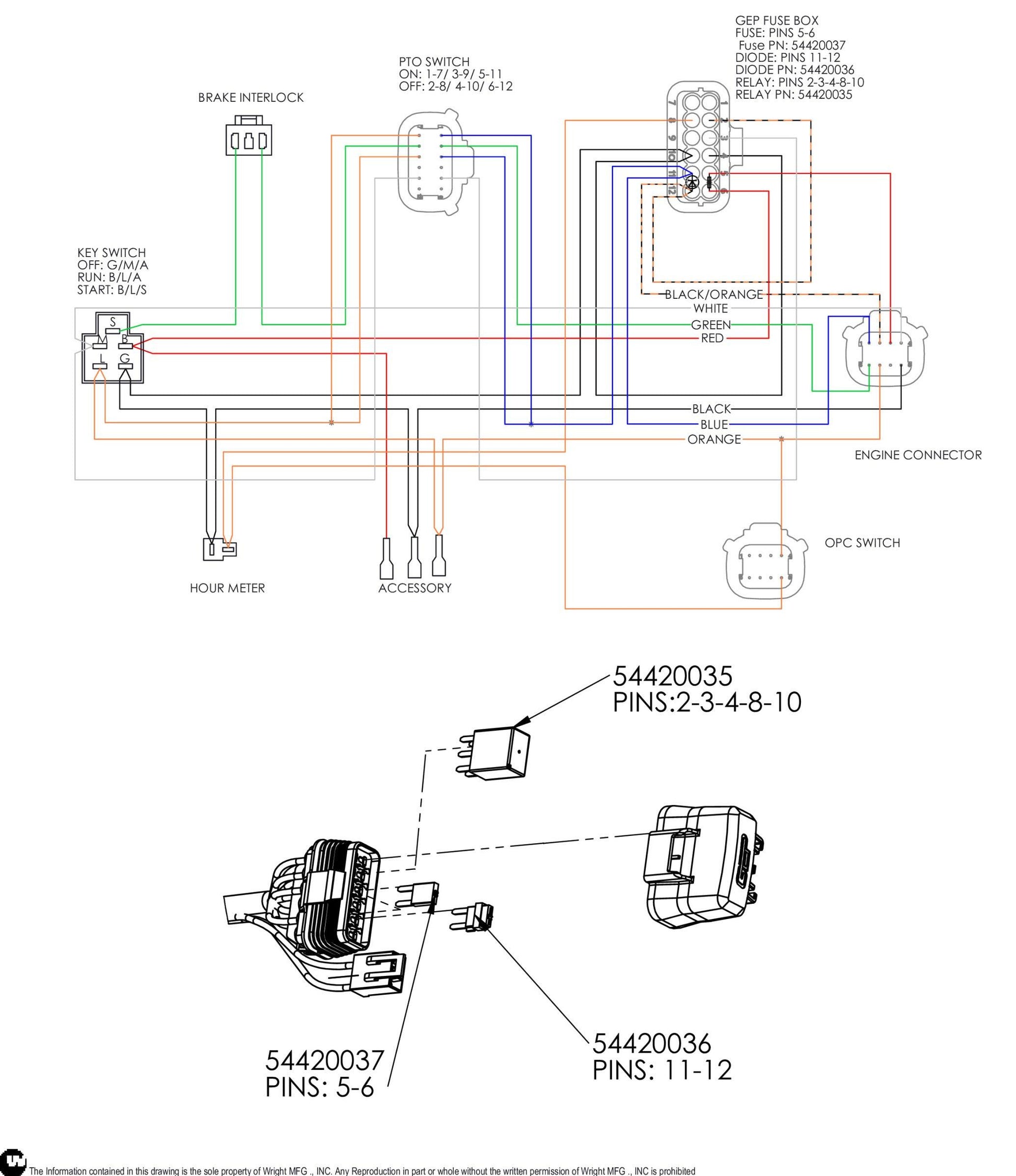 Electric Start Harness 53490075.