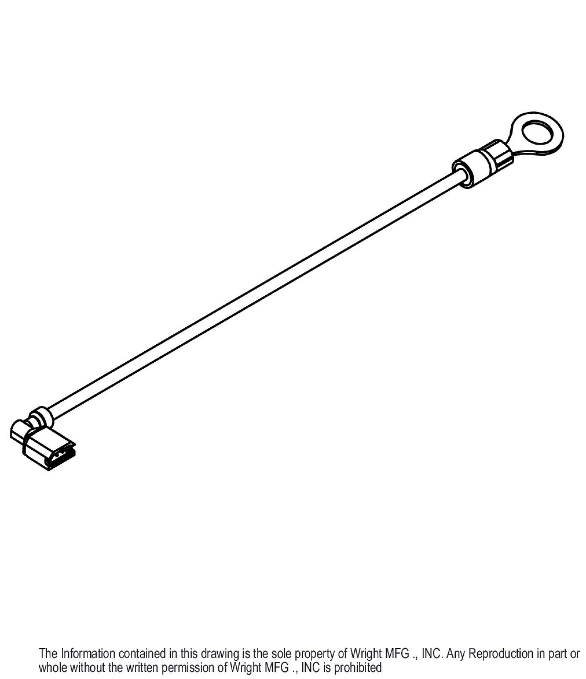 Carbureted Kawasaki Engine Charge Wire 53490078.