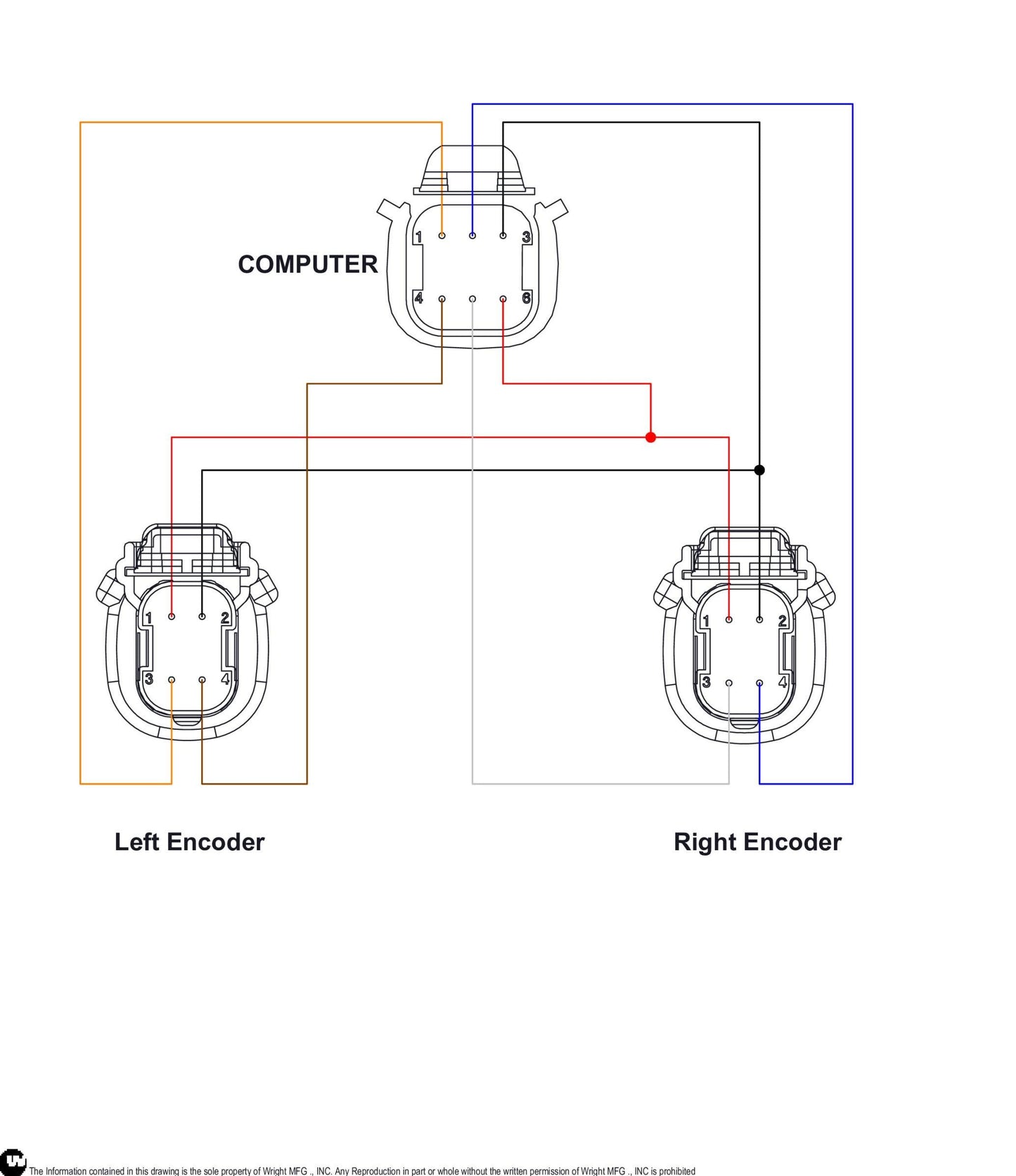 WSZK Robotic Outside Encoder Pigtail 53490090.