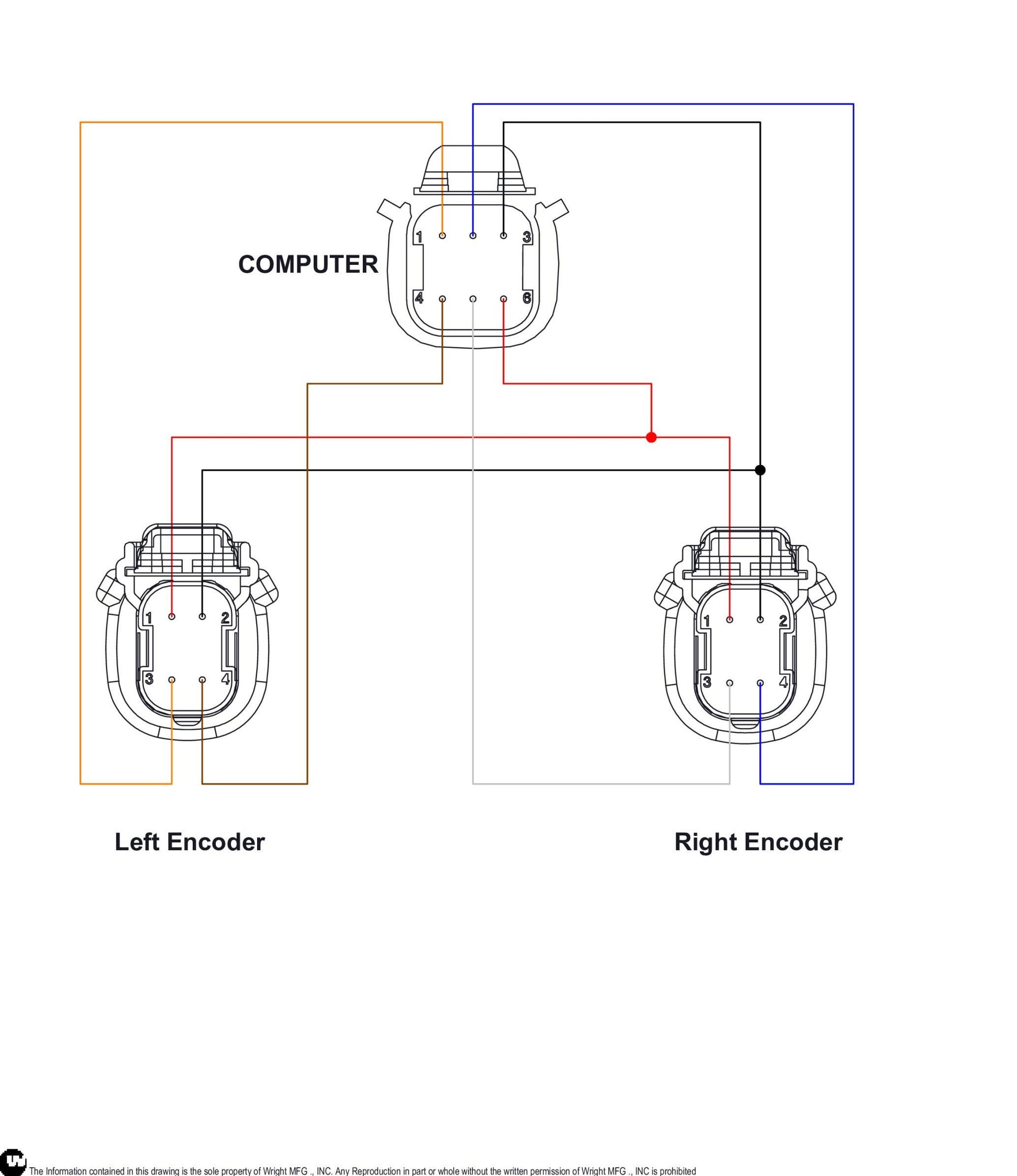 WSZK Robotic Outside Encoder Pigtail 53490090.
