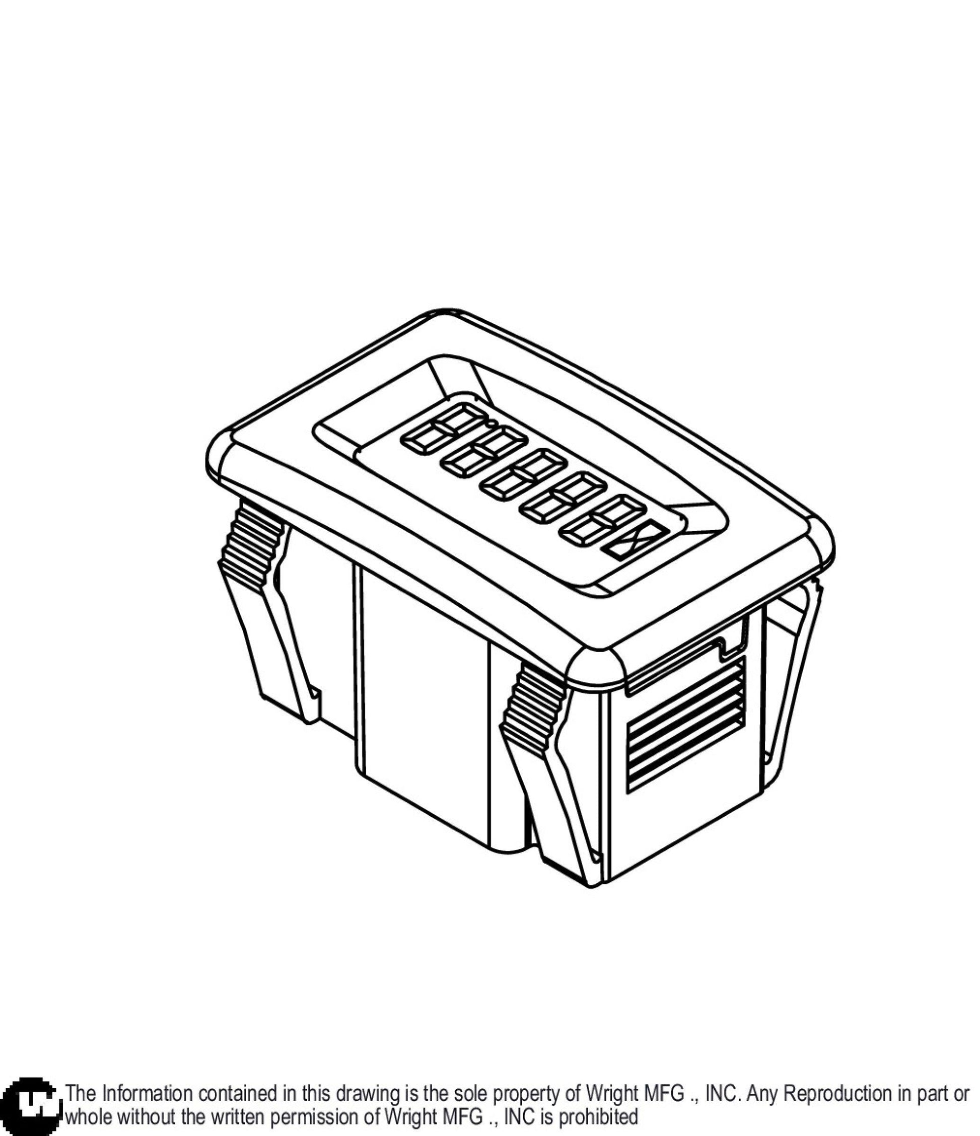 Digital Hour Meter W/O Mode Button 54420049.
