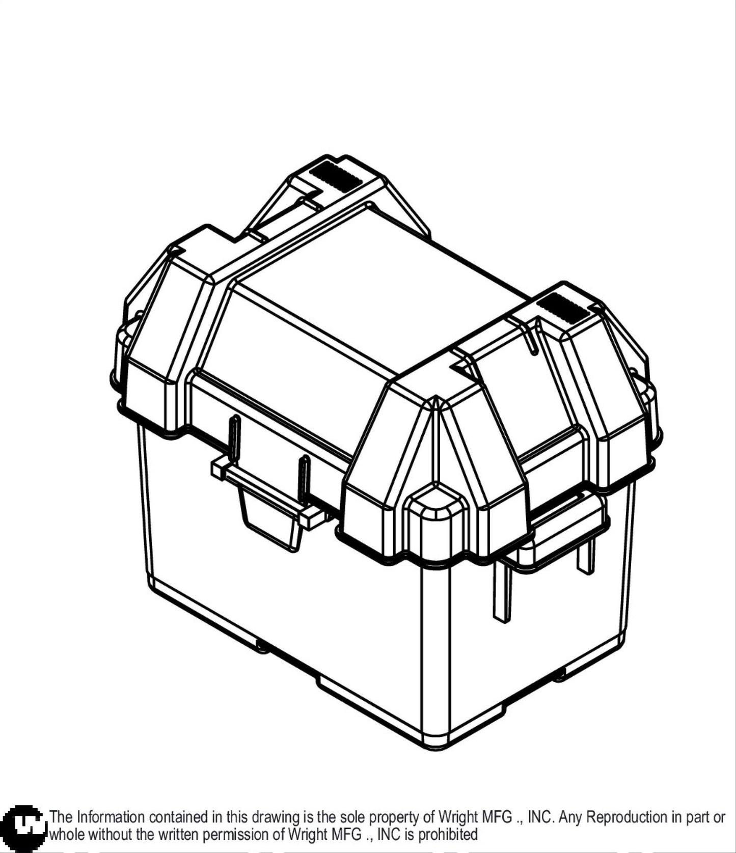 Battery Case, Base And Lid 56410002.