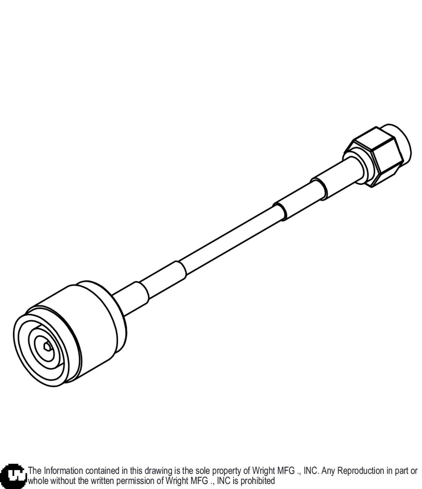 RF Cable For GPS Antenna 57420034.
