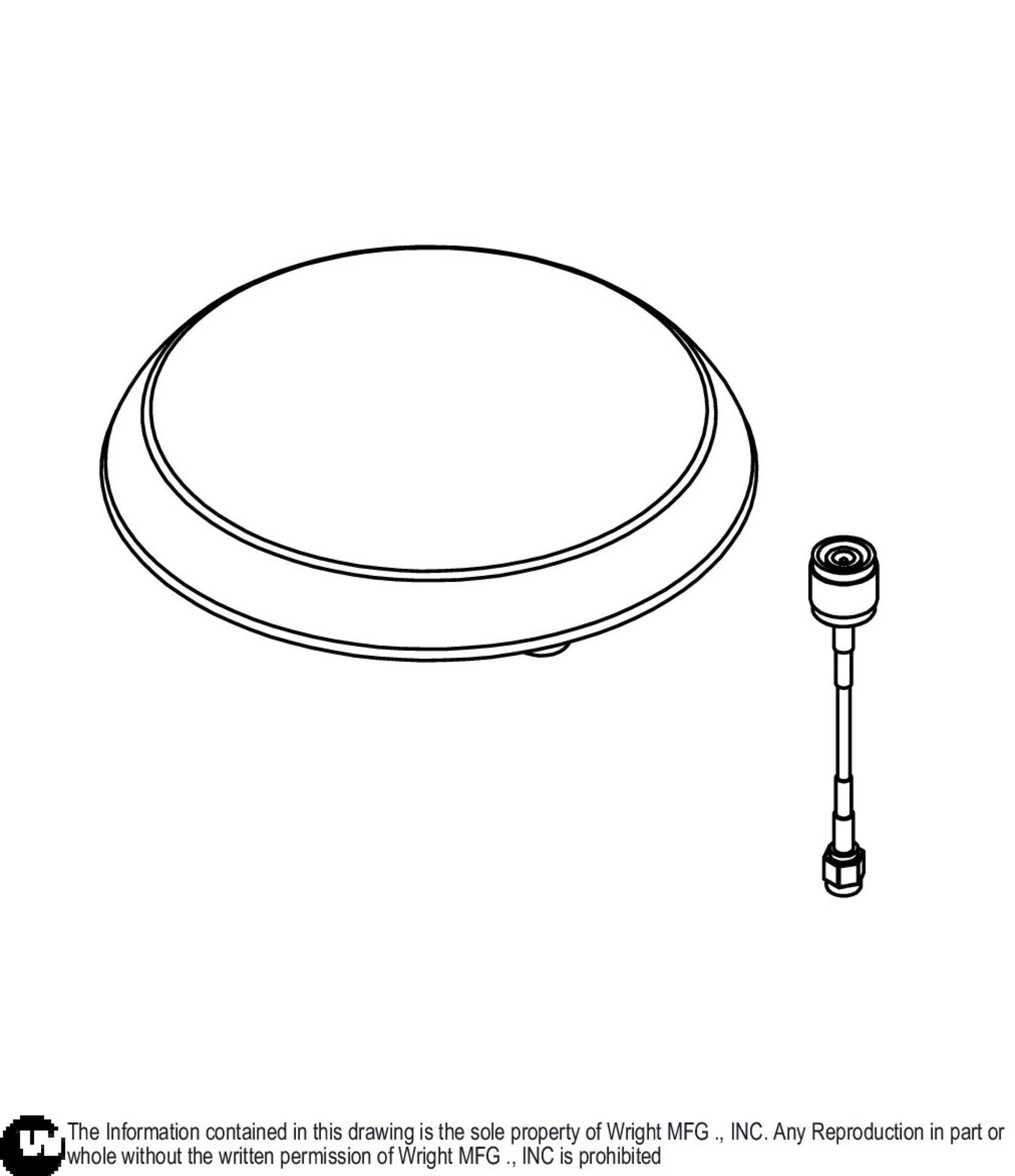 L1/L2 GPS Antenna With Cable 57420035.