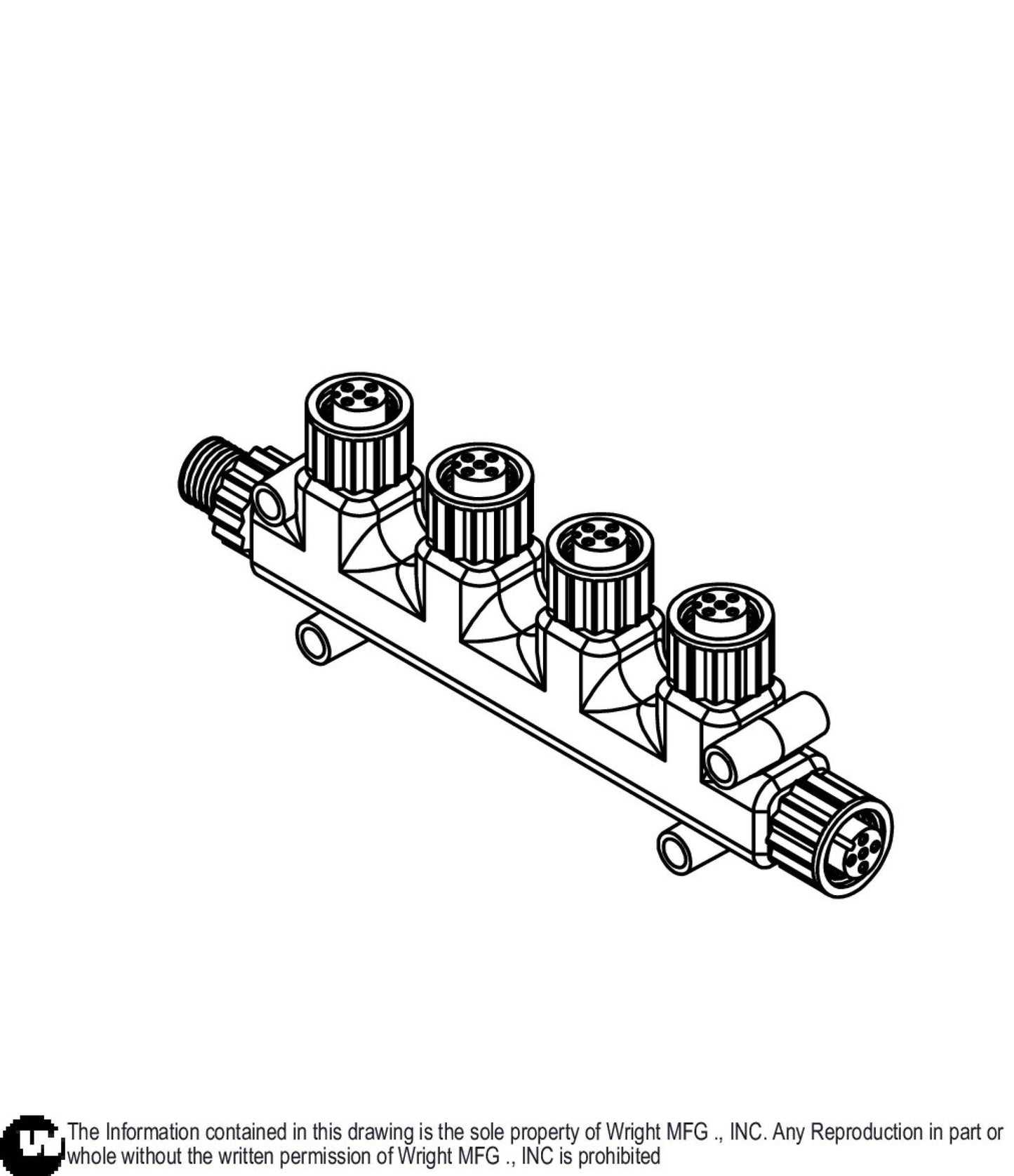 NMEA 2000 4-Way Tee 57420044.