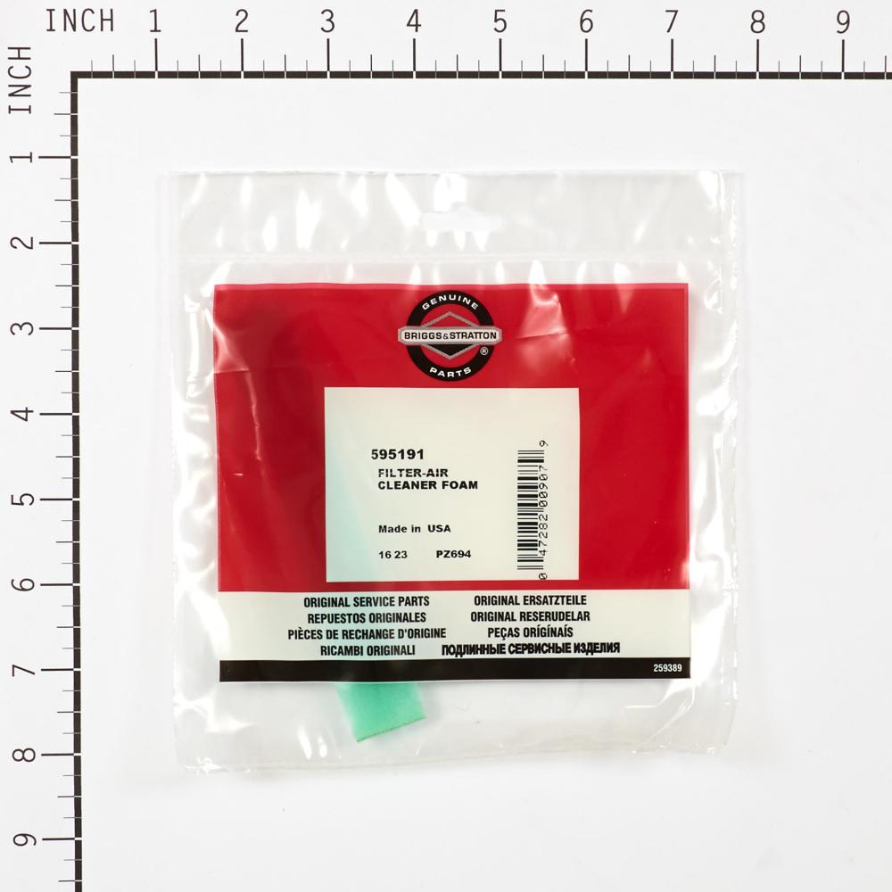 Briggs & Stratton Filter-Air Cleaner Foam 595191