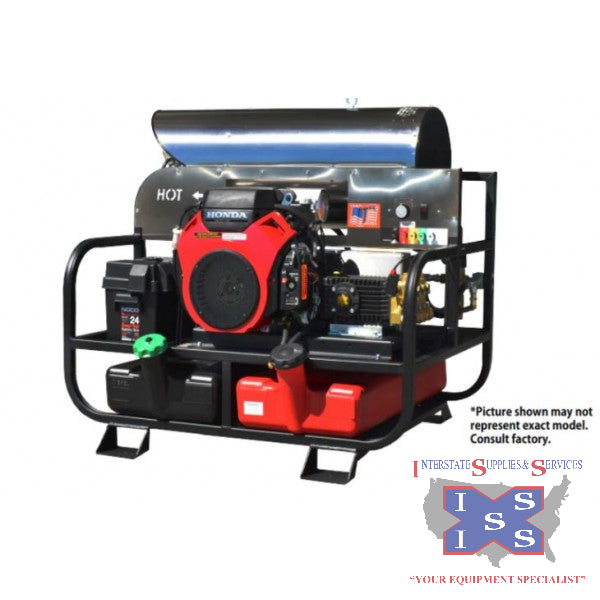 Pressure-Pro Professional 3500 PSI (Gas-Hot Water) Super Skid Be