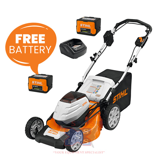 RMA 460 V Lawn Mower Set with Free Extra Battery